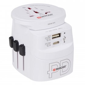 SKROSS PRO LIGHT USB AC30PD WORLD - Reisestecker