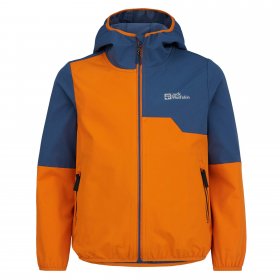 Jack Wolfskin TURBULENCE HOODED JKT K Kinder - Softshelljacke