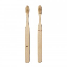 Kikkerland NUDIE BAMBOO TOOTHBRUSH SET - Zahnpflege