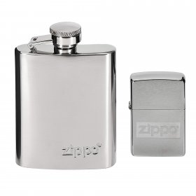 Zippo LIGHTER & FLASK GIFT SET