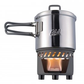 Esbit COOKSET FOR SOLID FUEL, 585 ML, STAINLESS STEEL