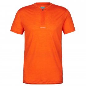 Icebreaker M MERINO 125 COOL-LITE SPEED SS QUARTER ZIP Herren - Funktionsshirt