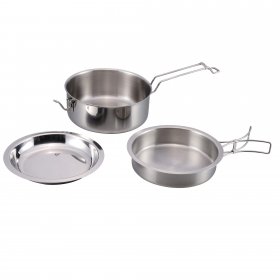 Origin Outdoors EDELSTAHLKOCHSET SNAP-PACK - Geschirrset