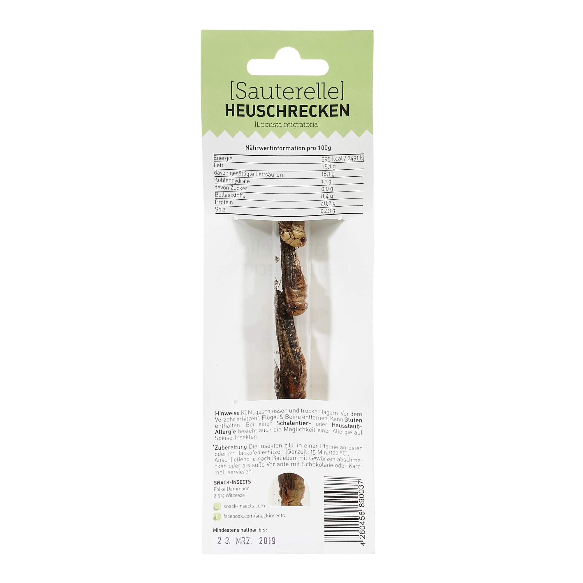 Snack-Insects SAUTERELLE