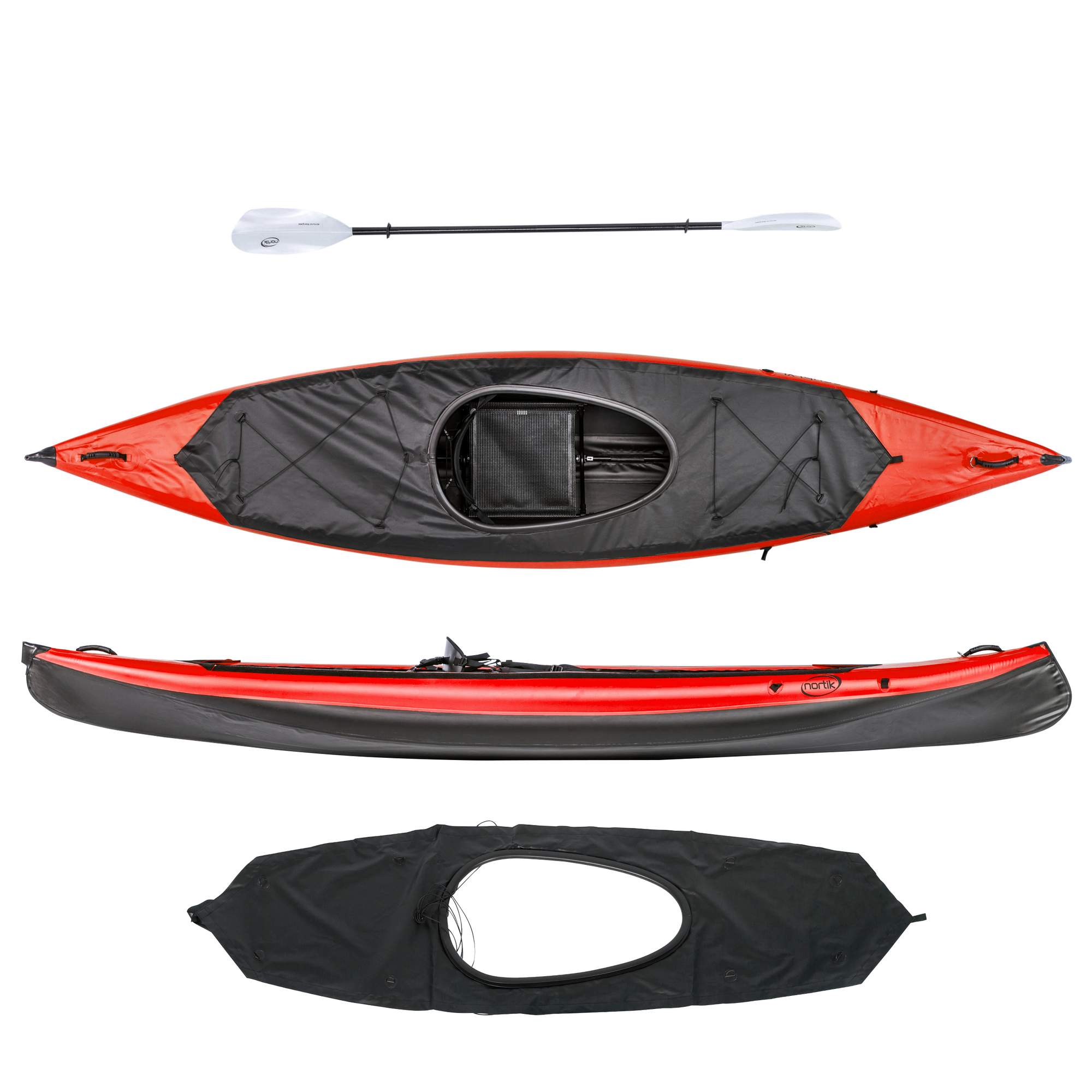 Nortik SCUBI 1 XL PACKAGE OFFER RED - Kajak