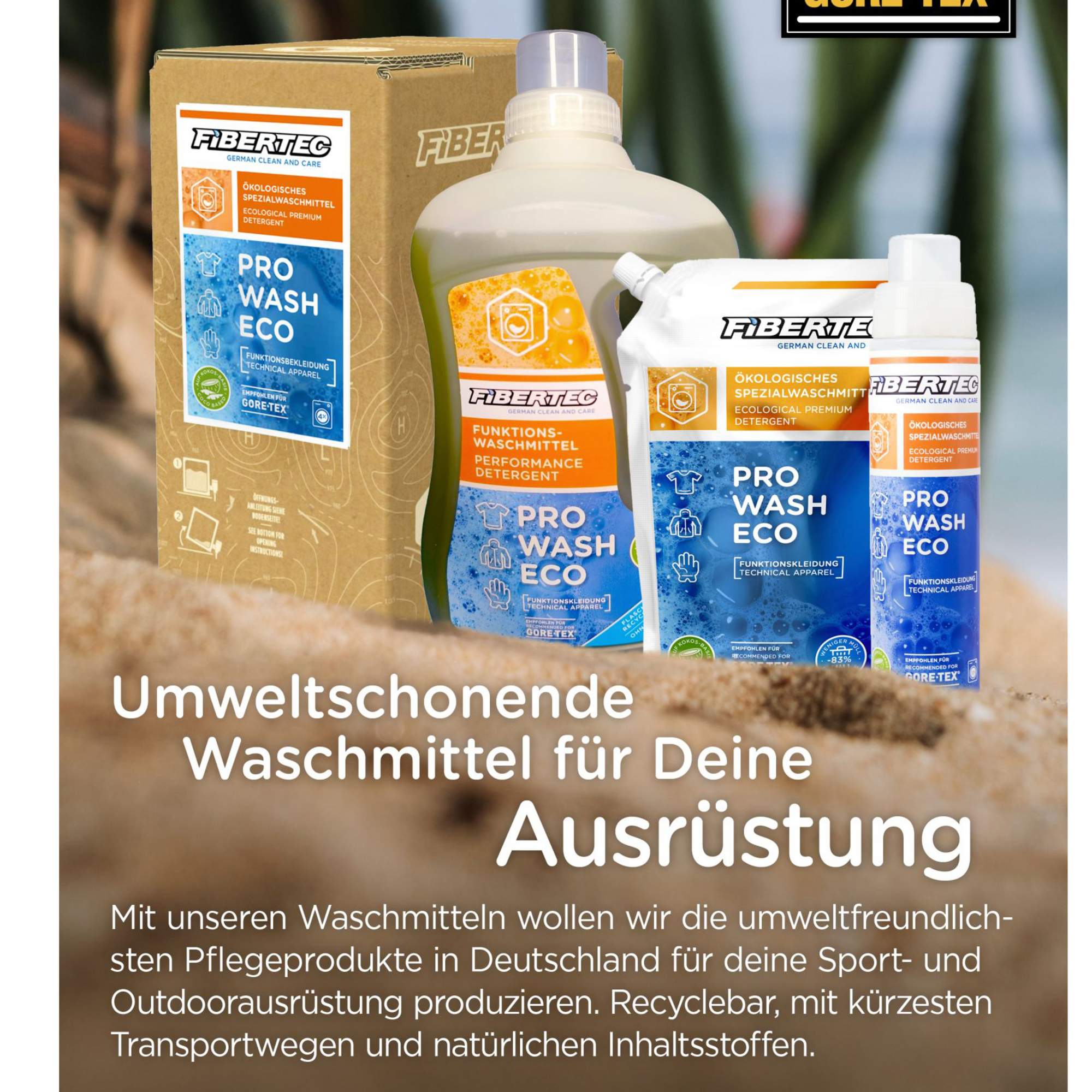 Fibertec PRO WASH ECO FLASCHE - Waschmittel