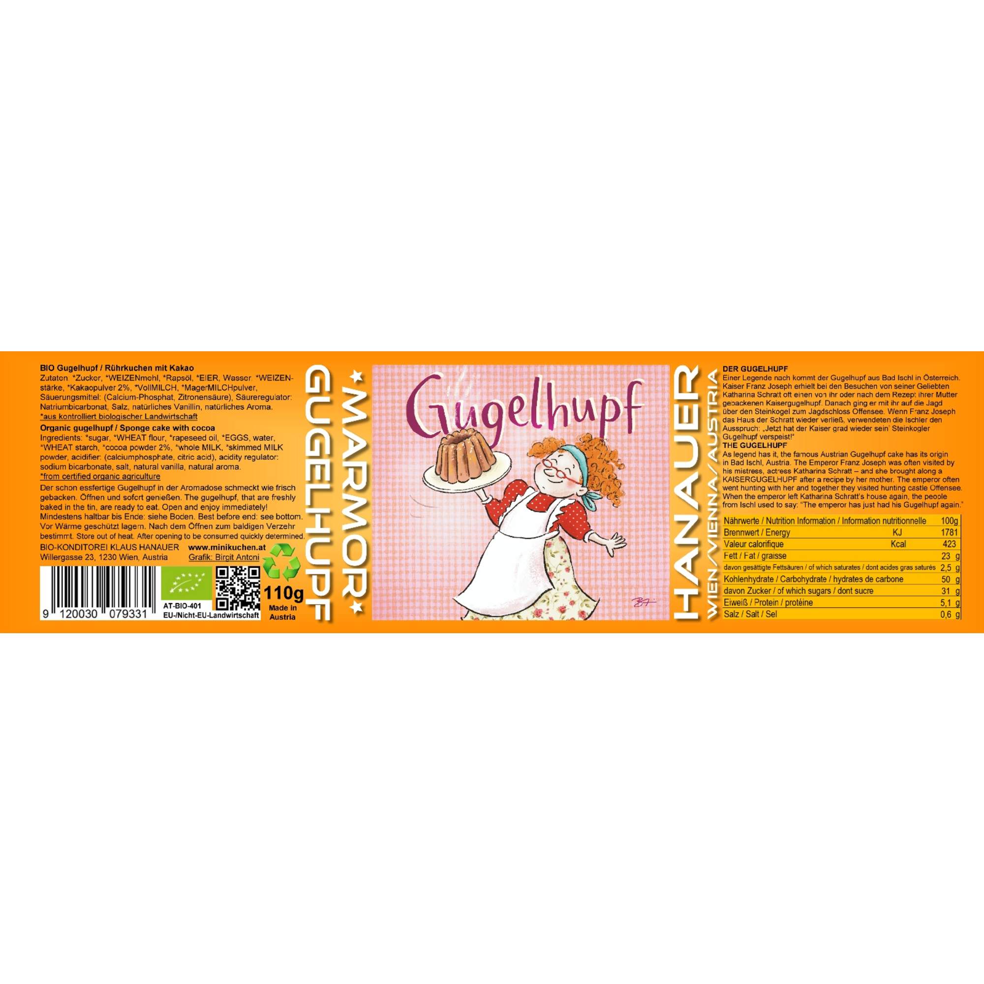 Hanauer BIO MARMOR GUGELHUPF