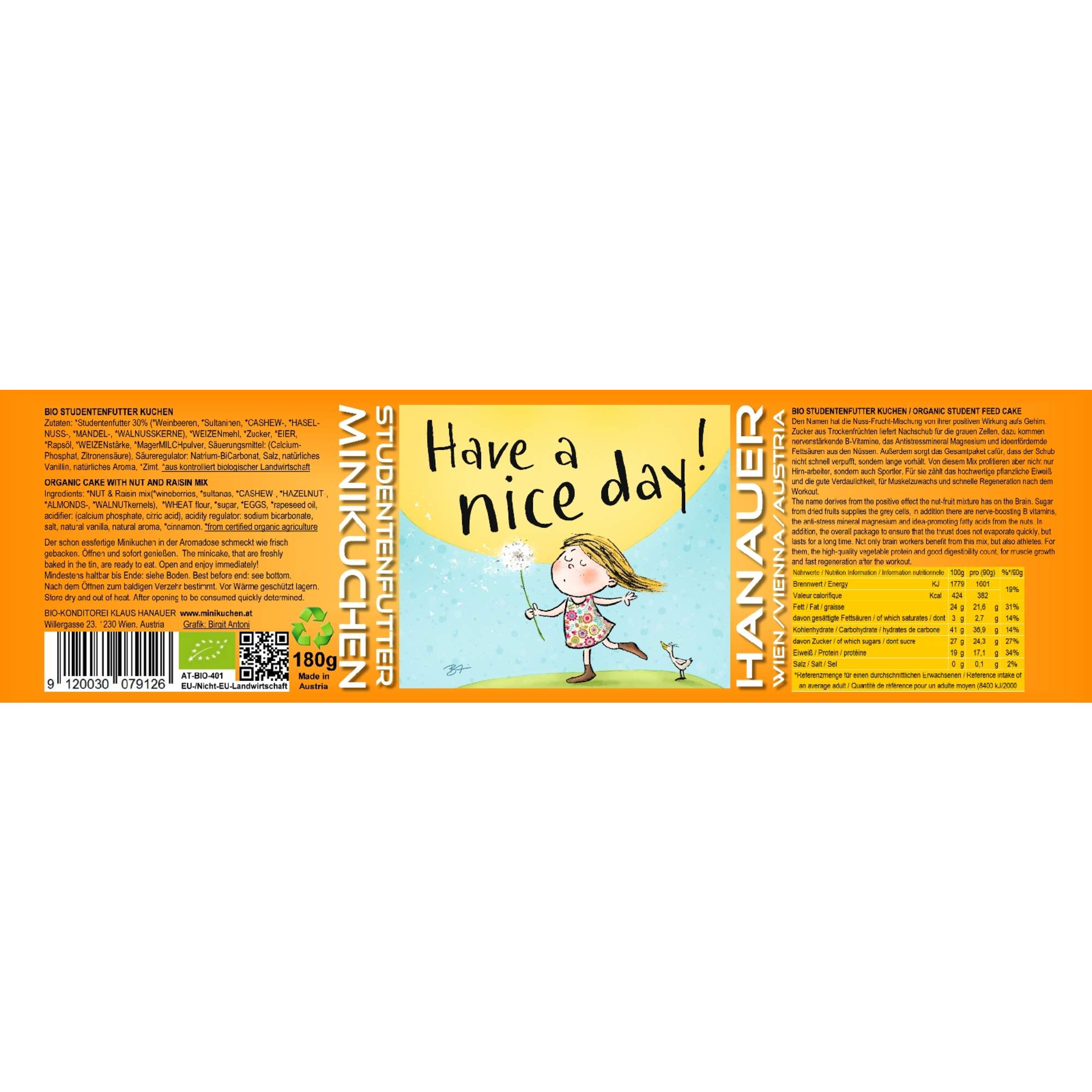 Hanauer BIO MINIKUCHEN ZUM GEBURTSTAG - Outdoor Essen