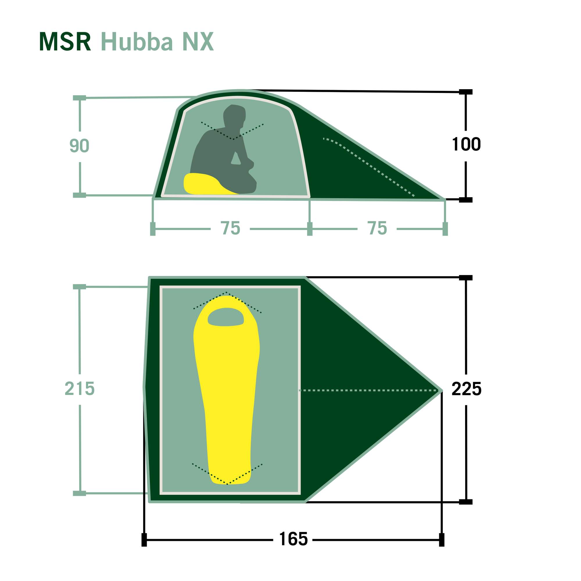 MSR HUBBA NX - Kuppelzelt MSR HUBBA NX - Kuppelzelt