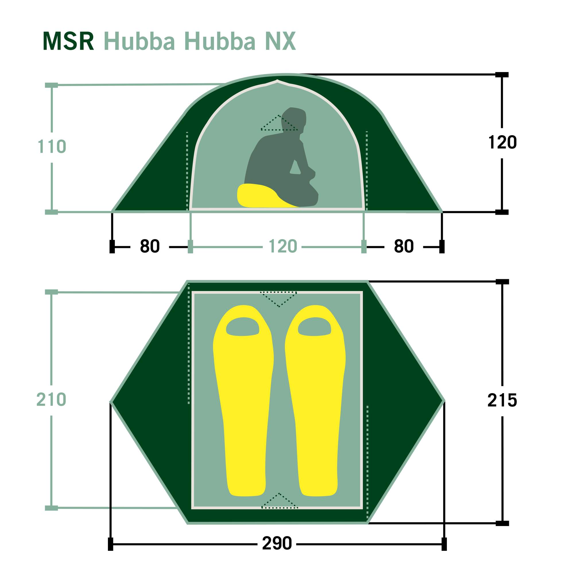 MSR HUBBA HUBBA NX - Kuppelzelt