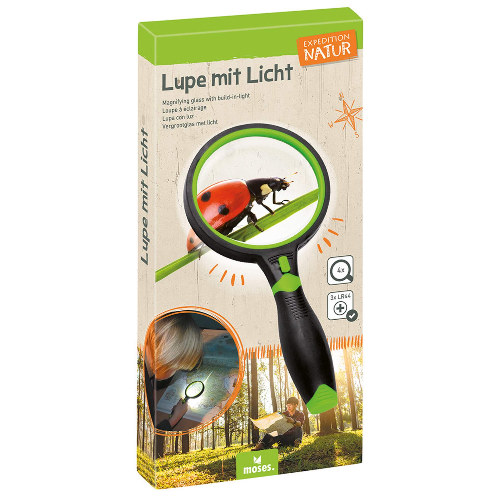 Moses Verlag EXPEDITION NATUR LUPE MIT LICHT - Spielzeug Moses Verlag EXPEDITION NATUR LUPE MIT LICHT - Spielzeug