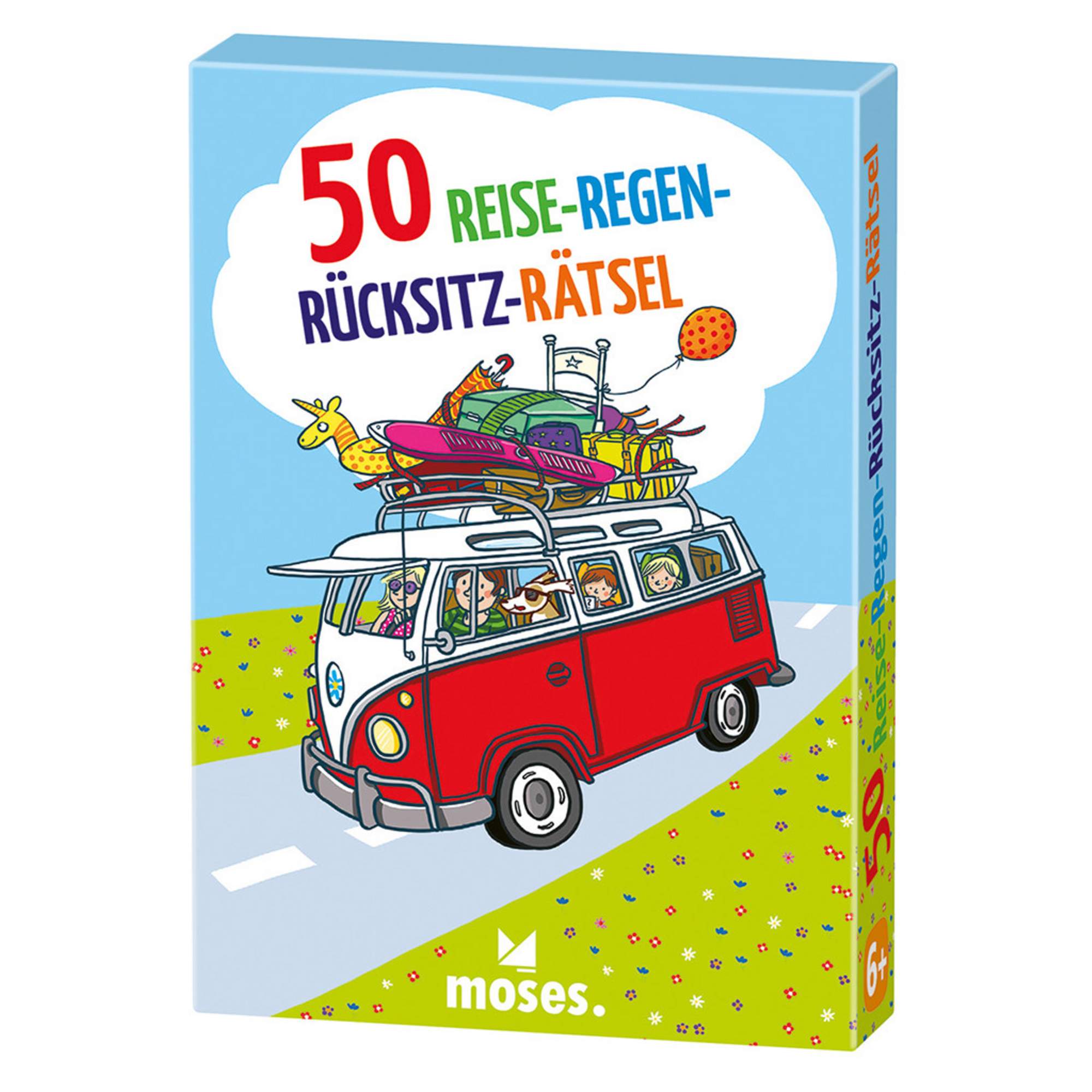 Moses Verlag 50 REISE-REGEN-RÜCKSITZ-RÄTSEL - Reisespiel