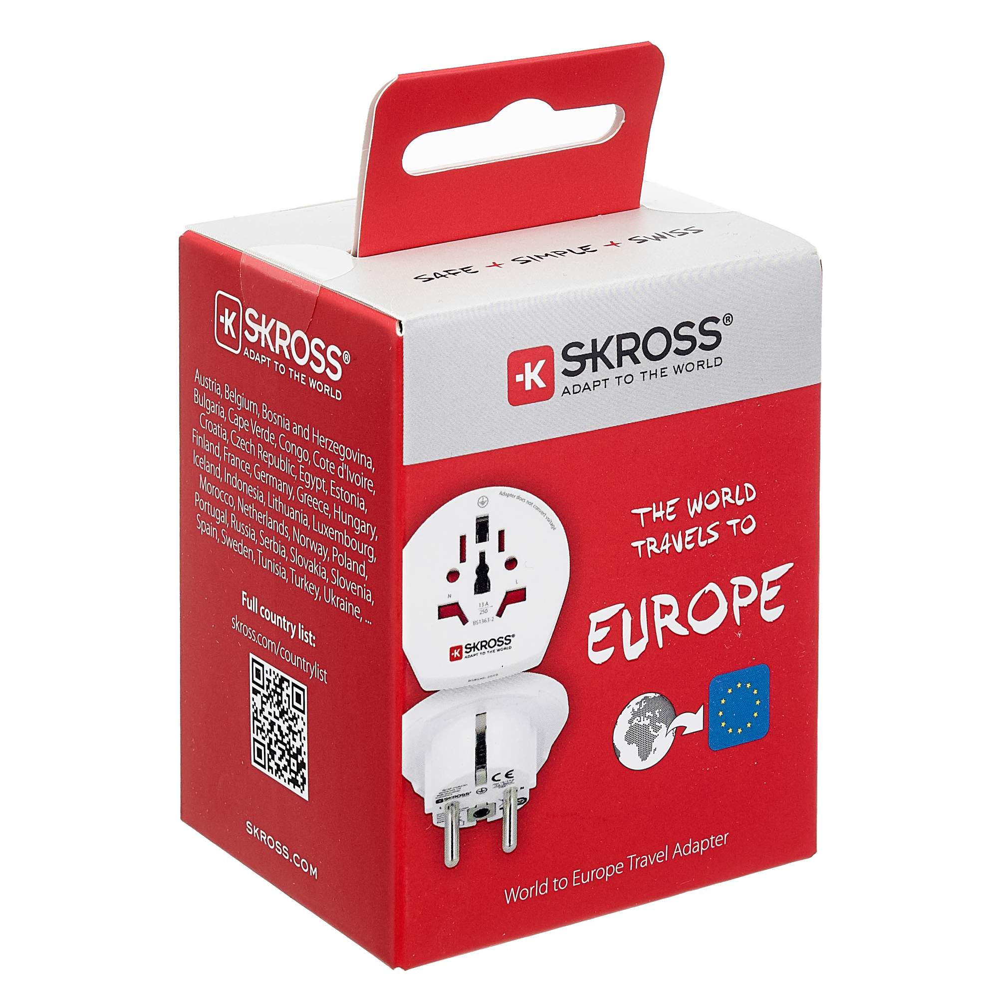 SKROSS WORLD TO EUROPE - Reisestecker