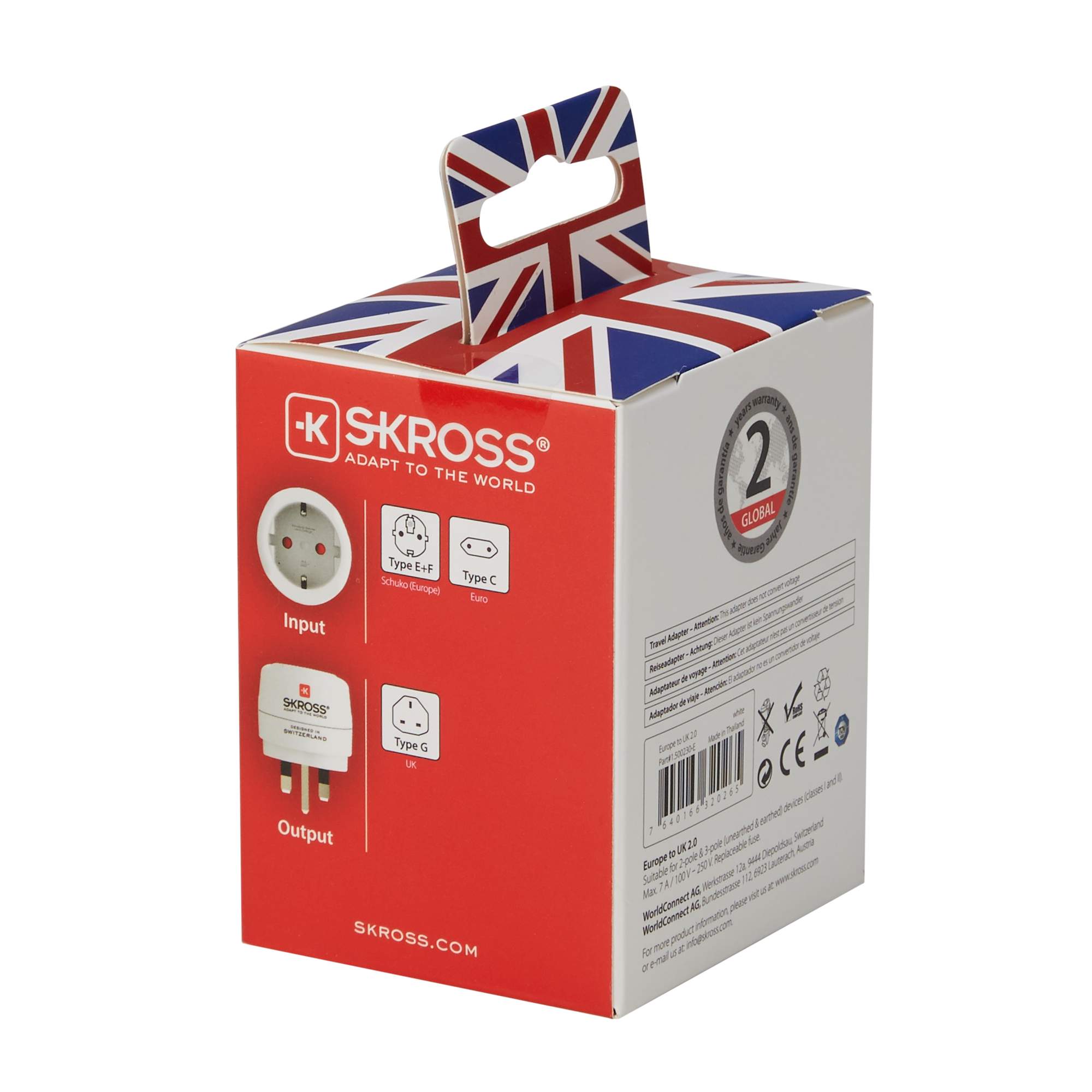SKROSS EUROPE TO UK - Reisestecker