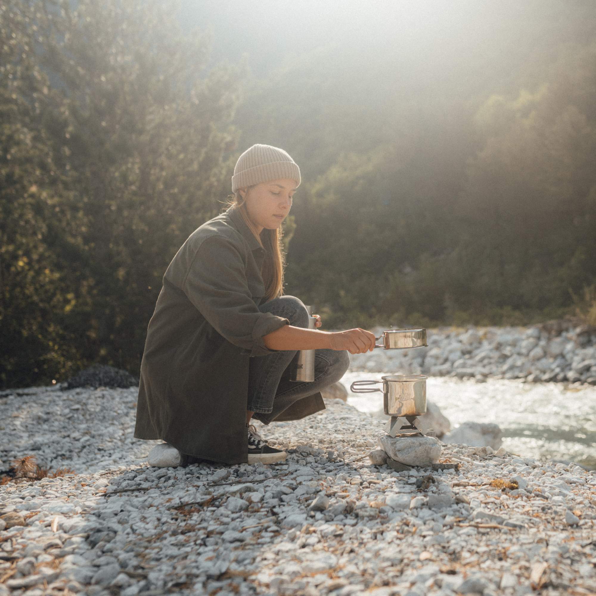 Esbit EDELSTAHL TOPF, 1L - Campinggeschirr Esbit EDELSTAHL TOPF, 1L - Campinggeschirr