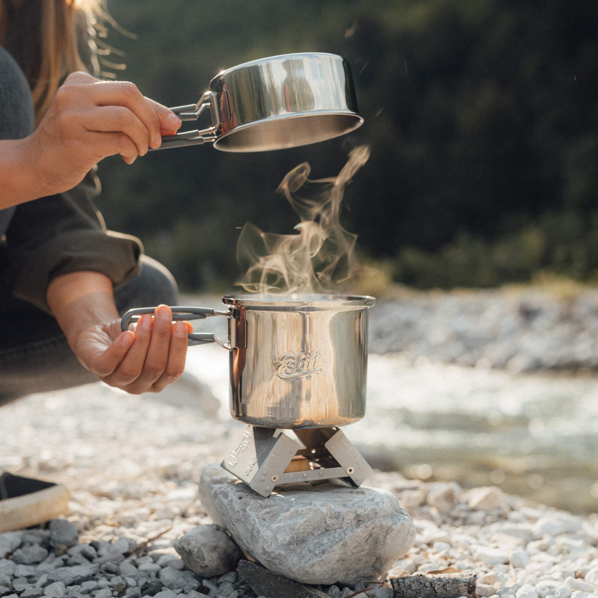 Esbit EDELSTAHL TOPF, 1L - Campinggeschirr Esbit EDELSTAHL TOPF, 1L - Campinggeschirr