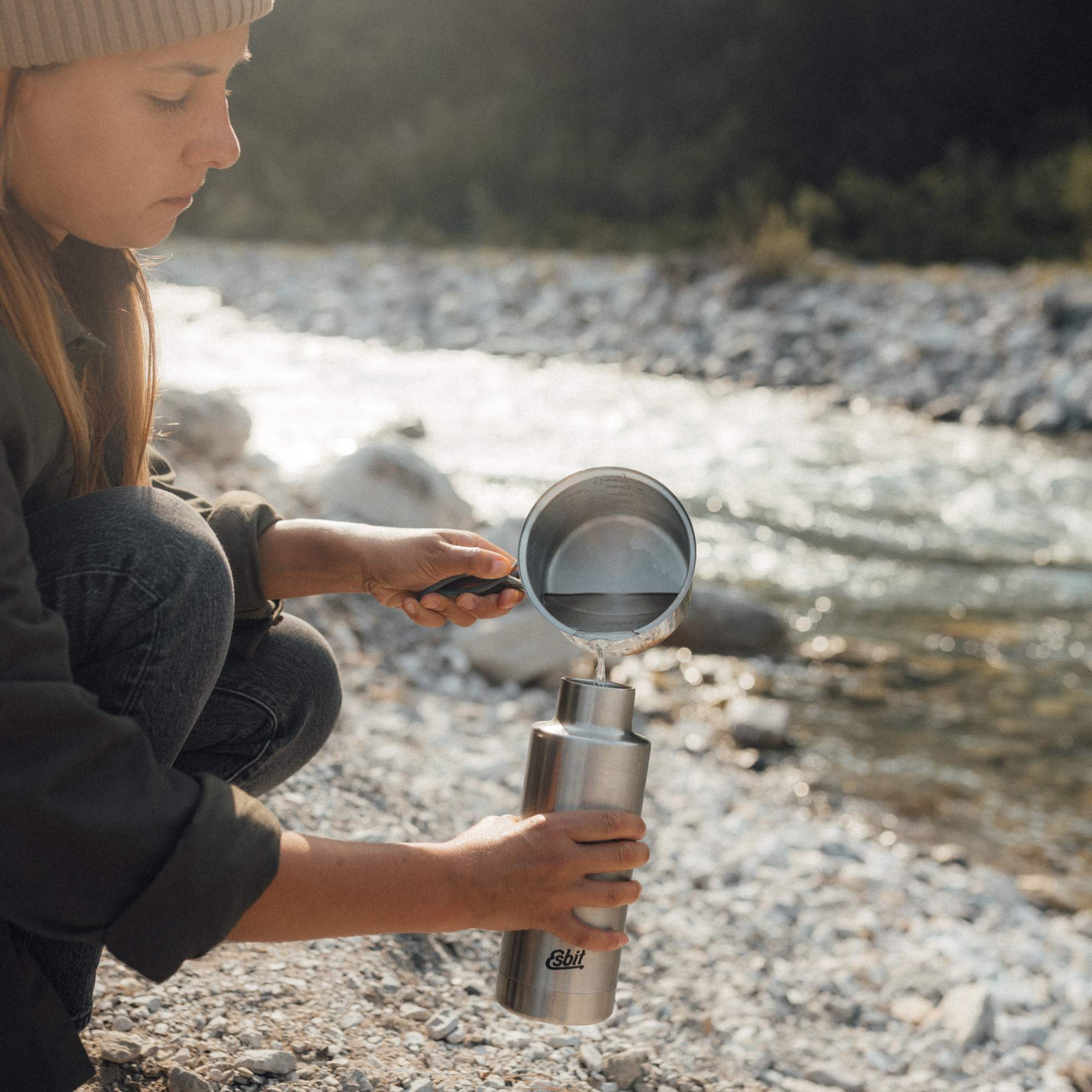 Esbit EDELSTAHL TOPF, 1L - Campinggeschirr Esbit EDELSTAHL TOPF, 1L - Campinggeschirr