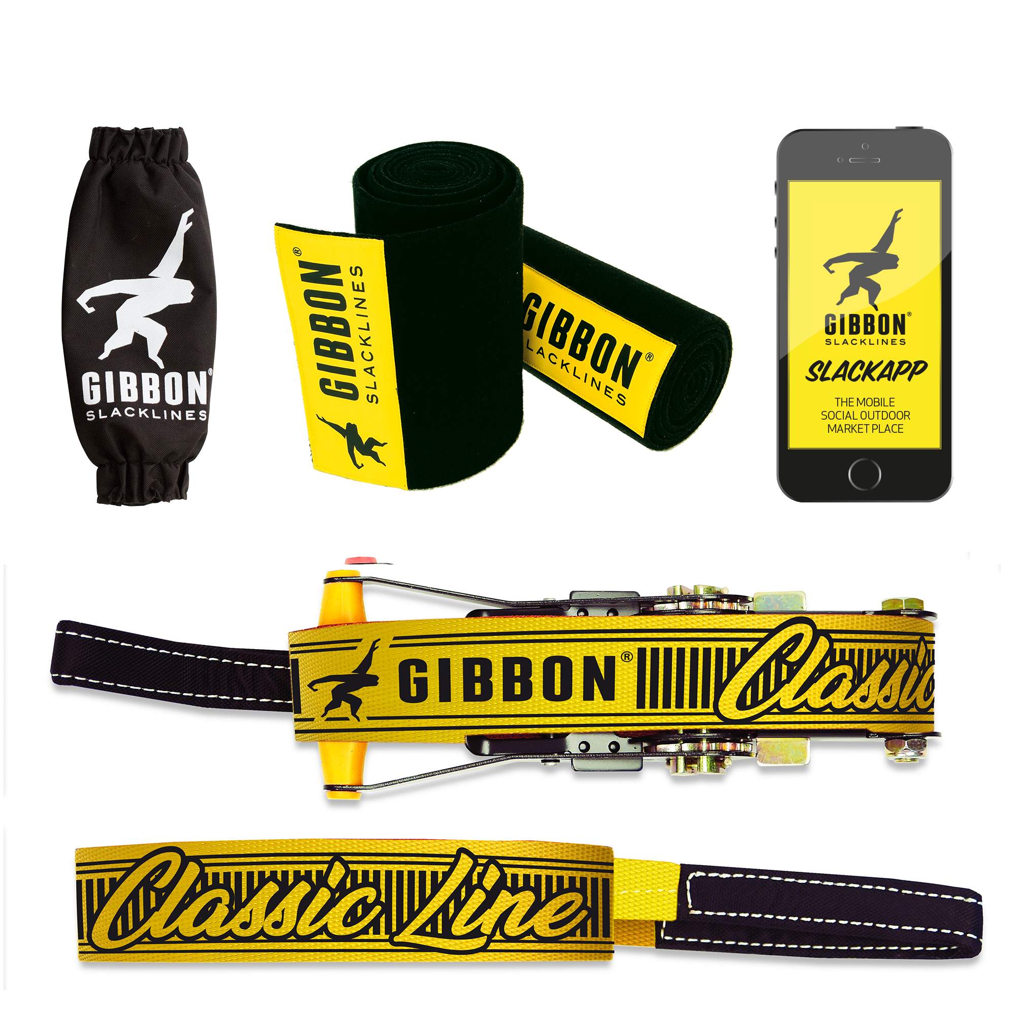 Gibbon CLASSICLINE XL TREEWEAR SET - Slackline