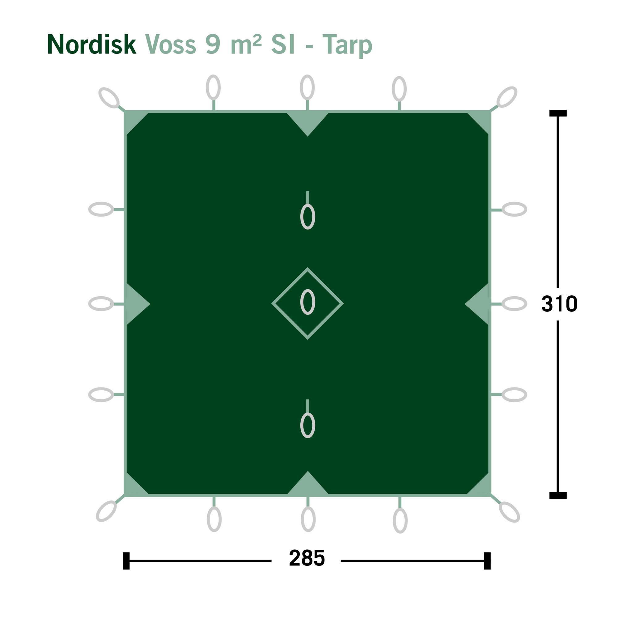 Nordisk VOSS 9 SI TARP - Tarp