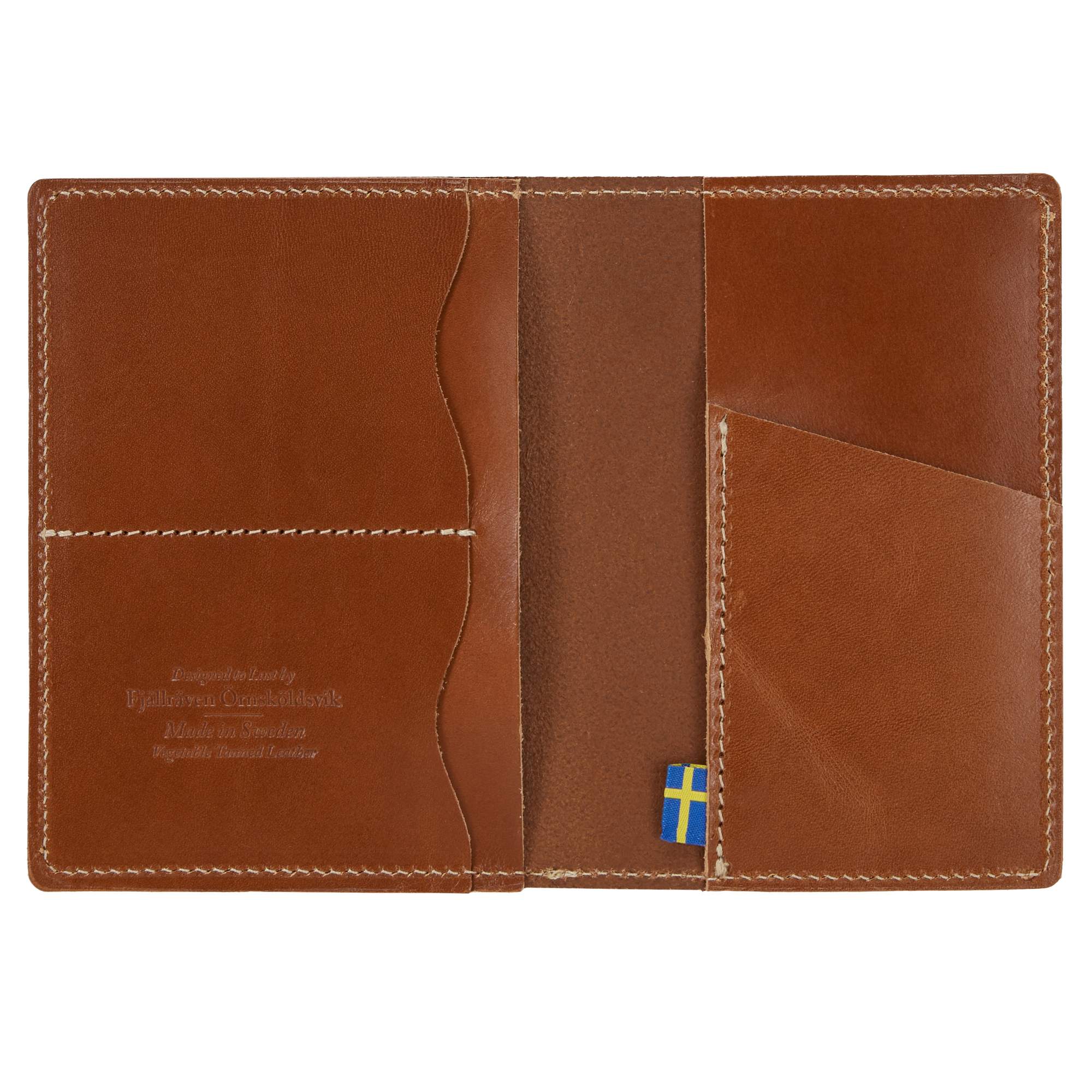 Fjällräven LEATHER PASSPORT COVER - Portmonee