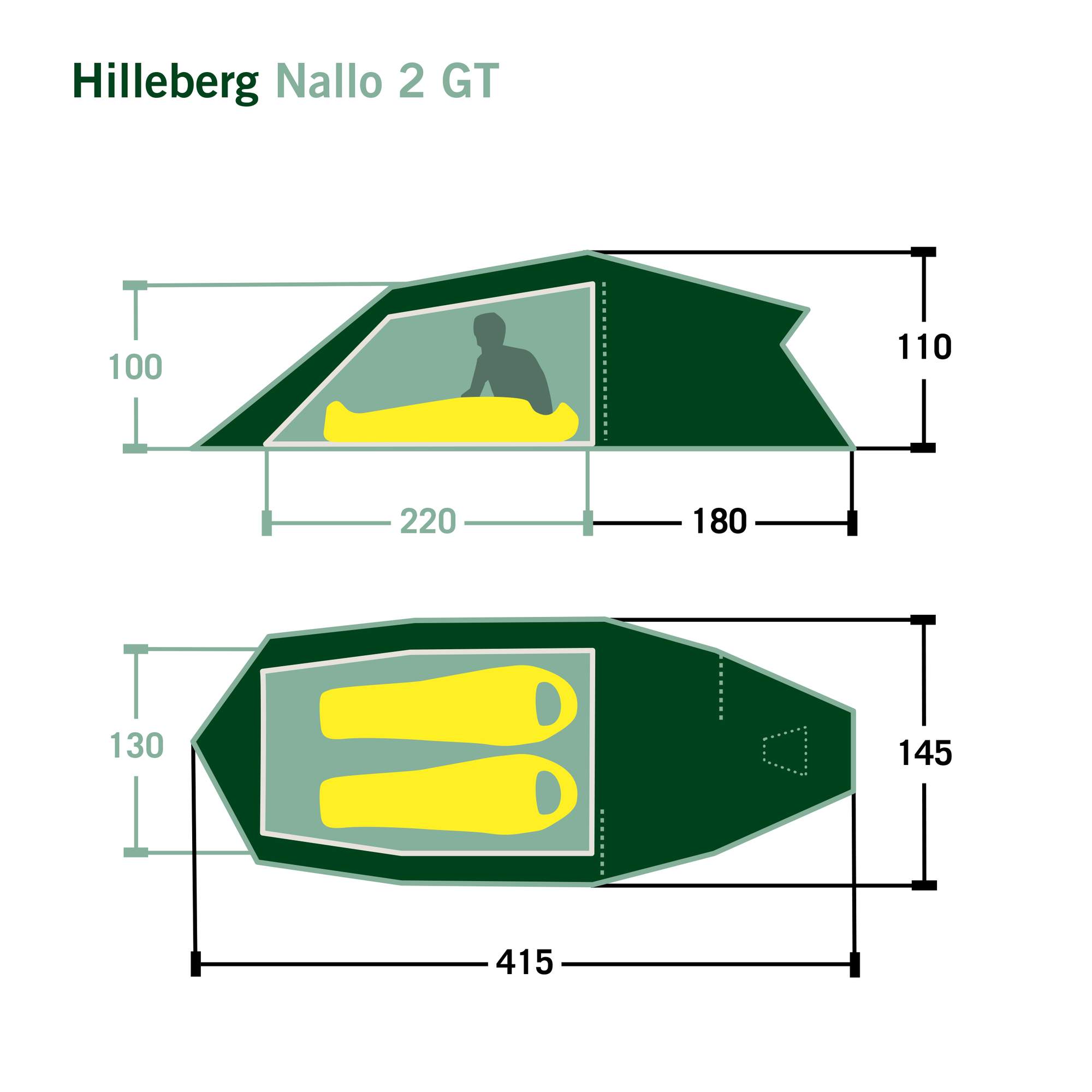 Hilleberg NALLO 2 GT - Tunnelzelt Hilleberg NALLO 2 GT - Tunnelzelt