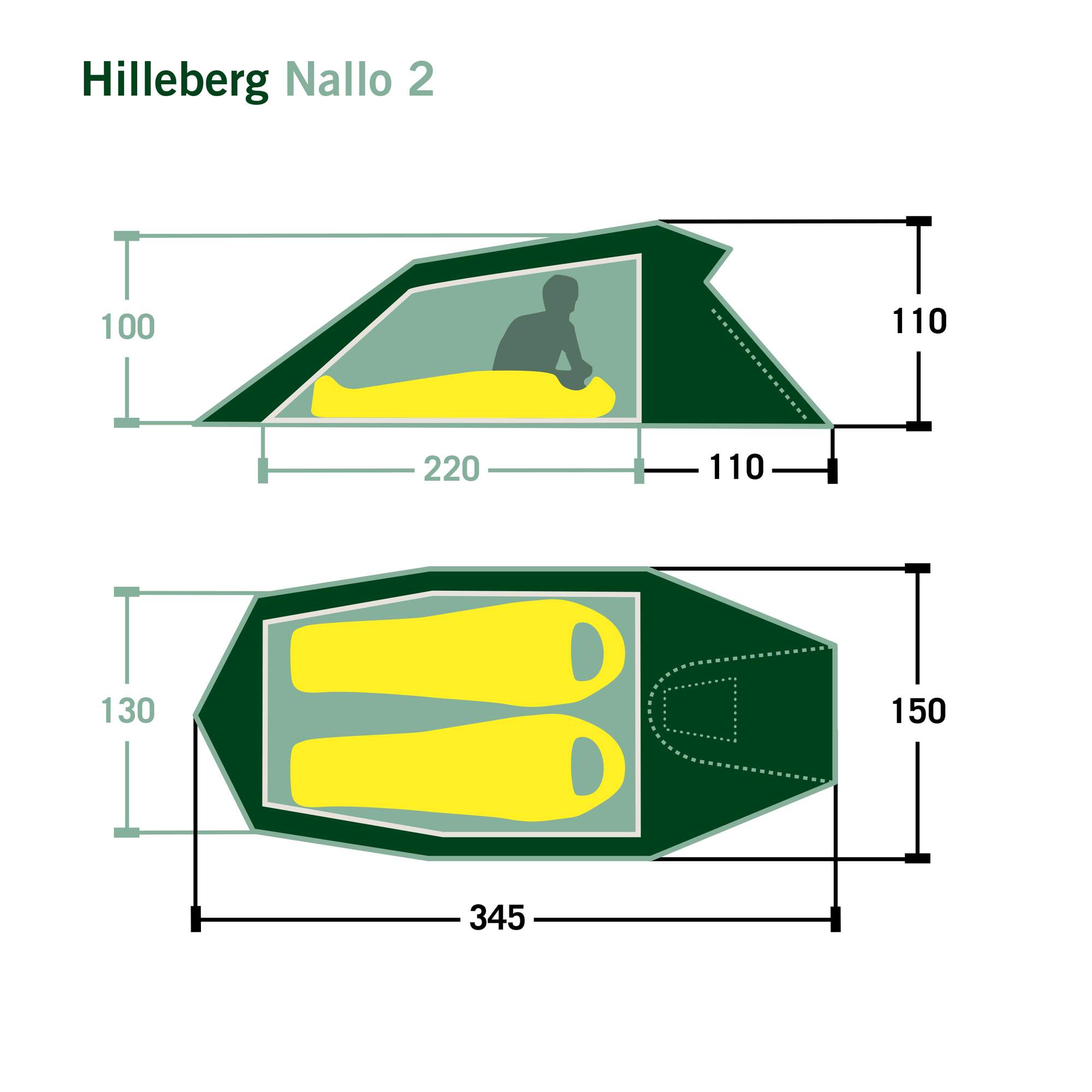 Hilleberg NALLO 2 - Tunnelzelt