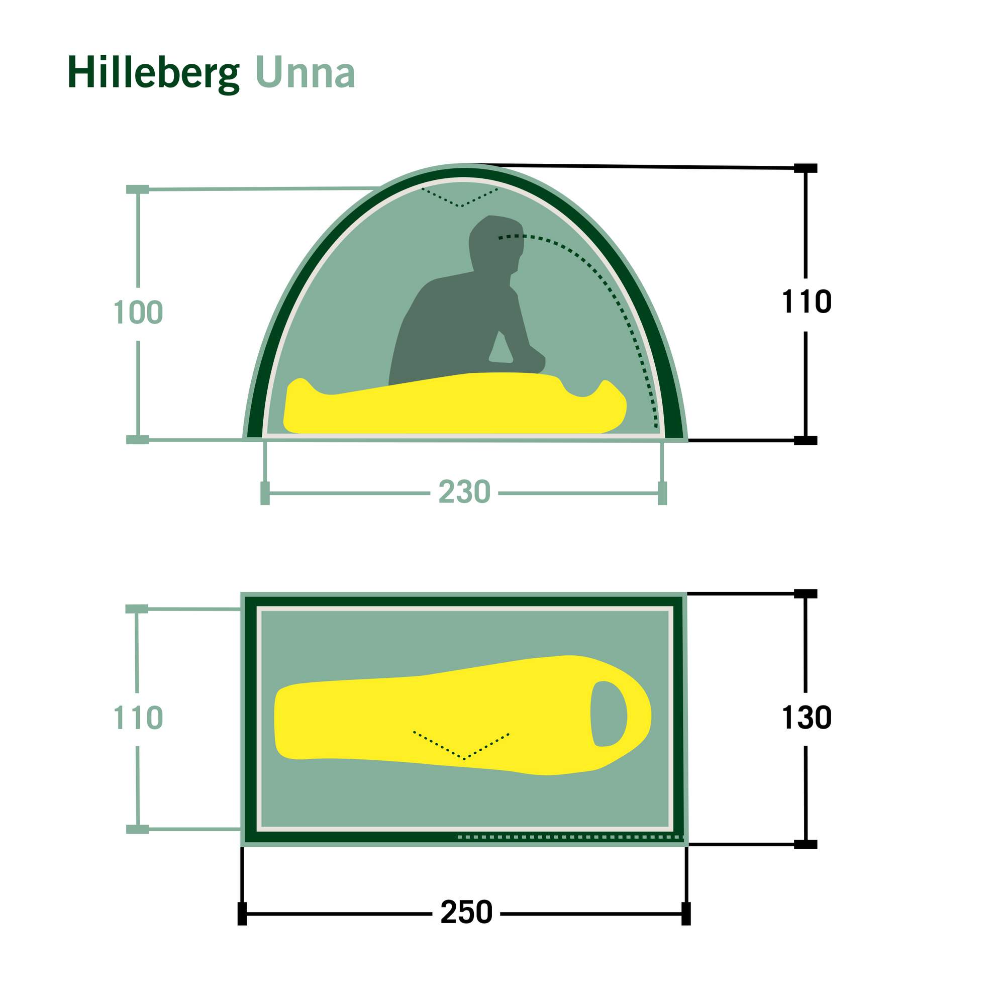 Hilleberg UNNA - Einpersonenzelt