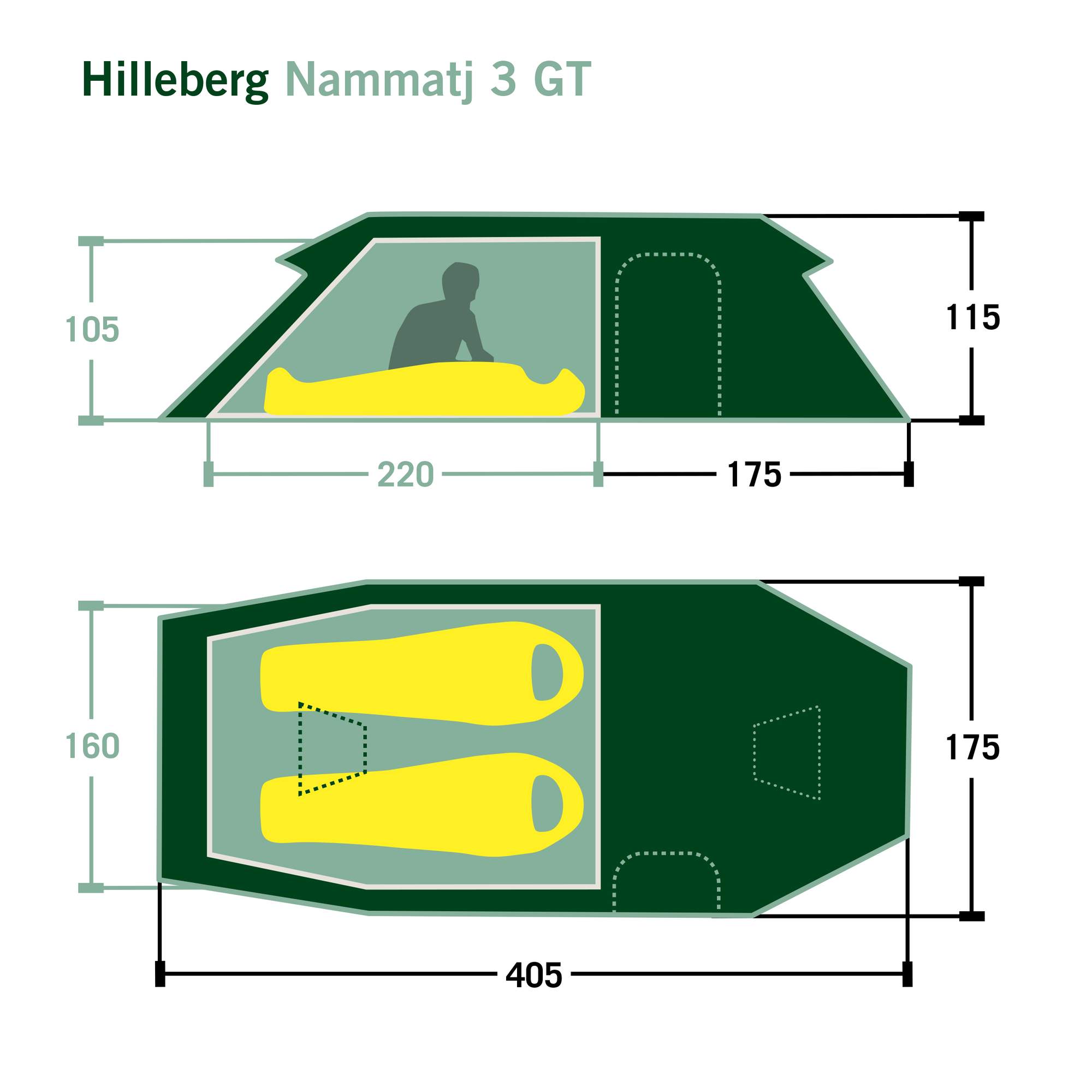Hilleberg NAMMATJ 3 GT - Tunnelzelt