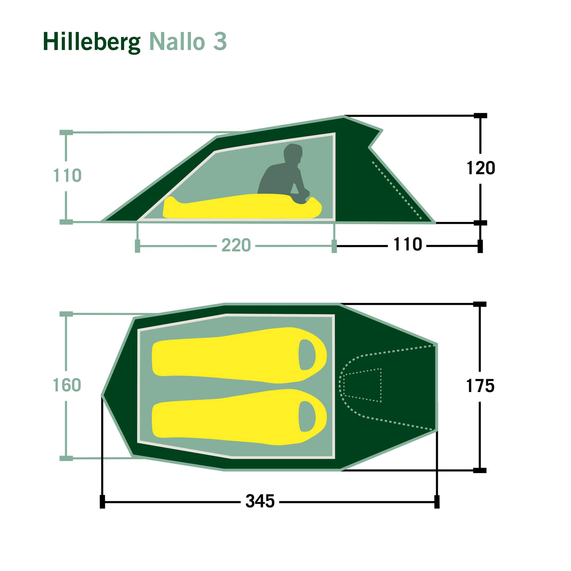 Hilleberg NALLO 3 - Tunnelzelt