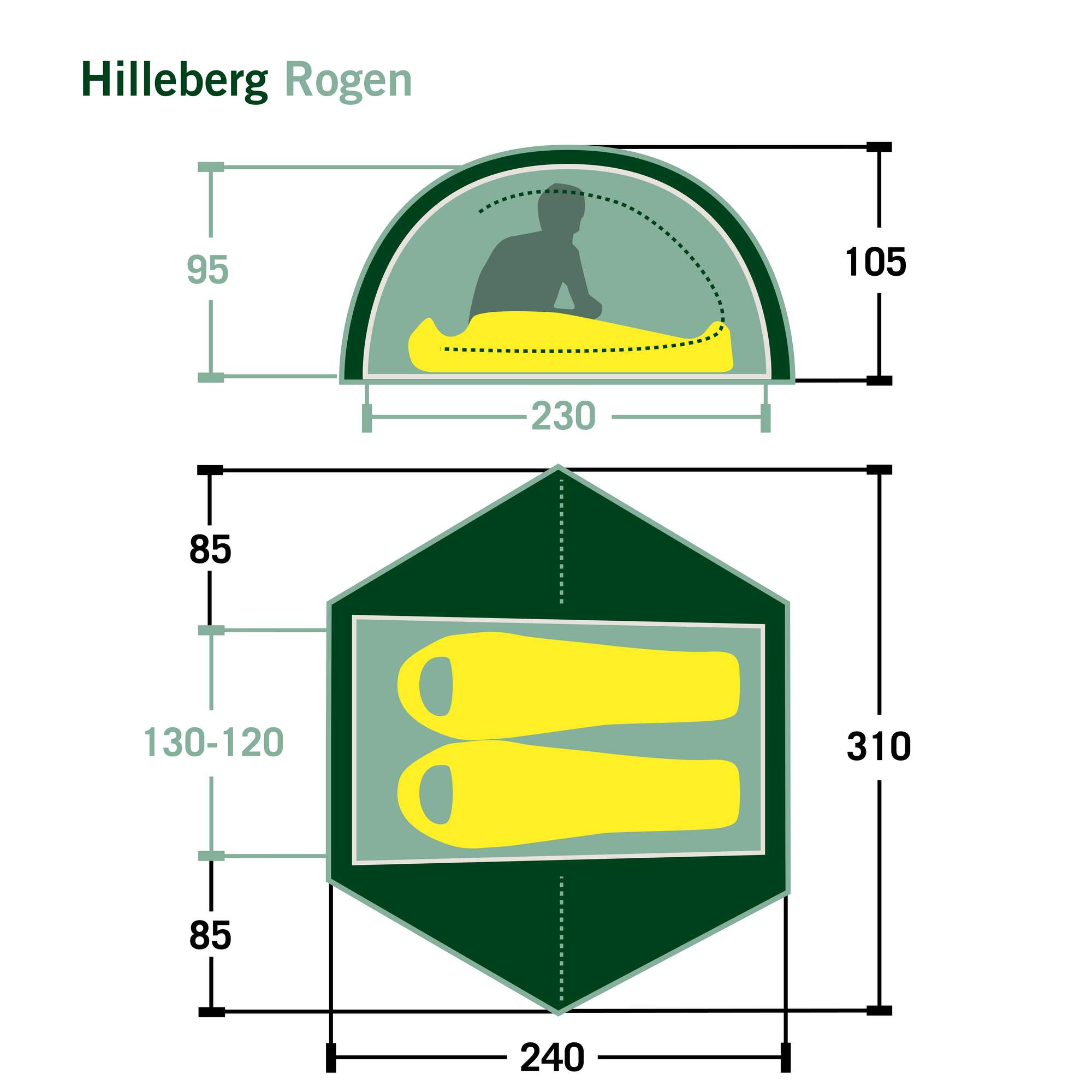 Hilleberg ROGEN 2 - Kuppelzelt Hilleberg ROGEN 2 - Kuppelzelt