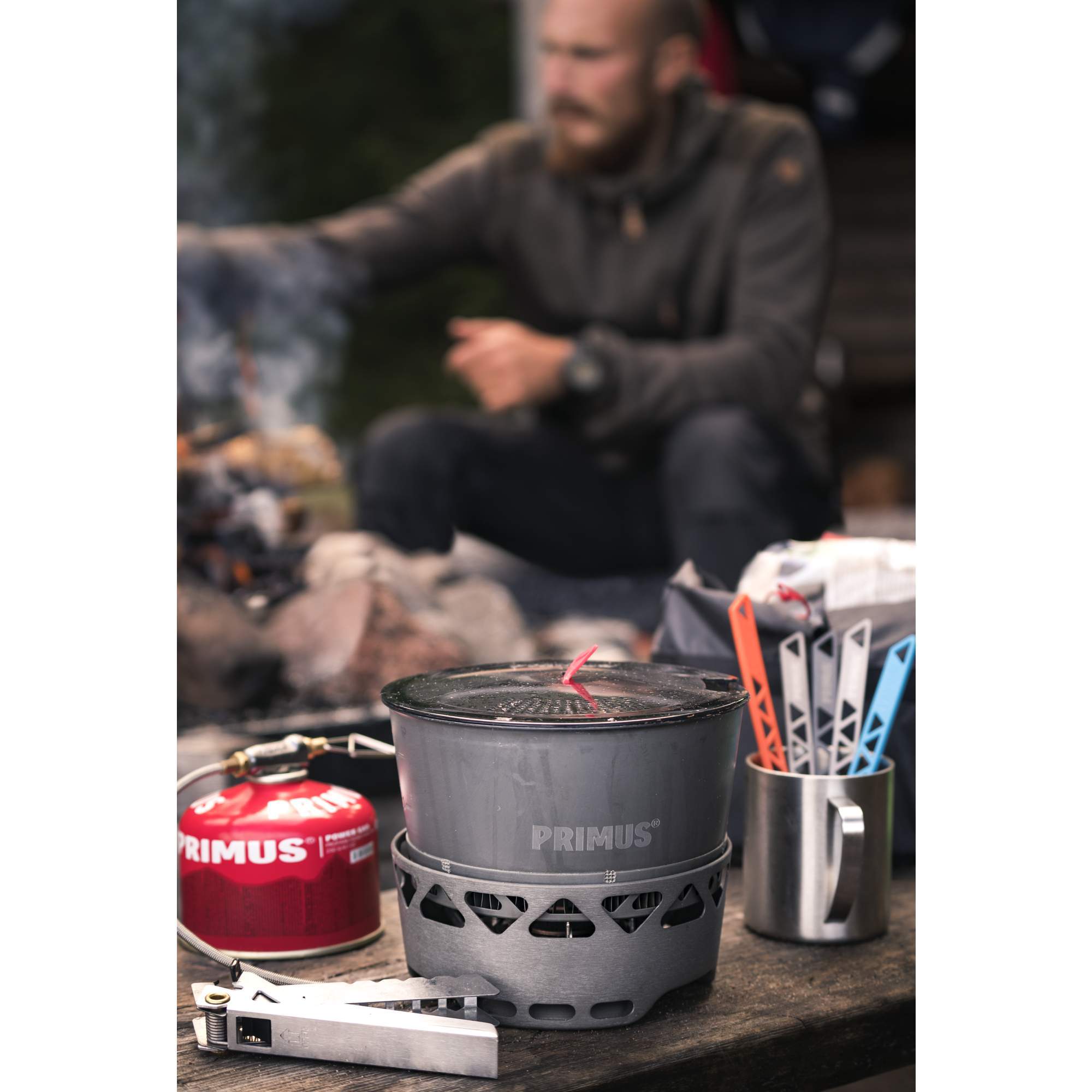 Primus LIGHTWEIGHT TRAILCUTLERY BLACK - Campingbesteck