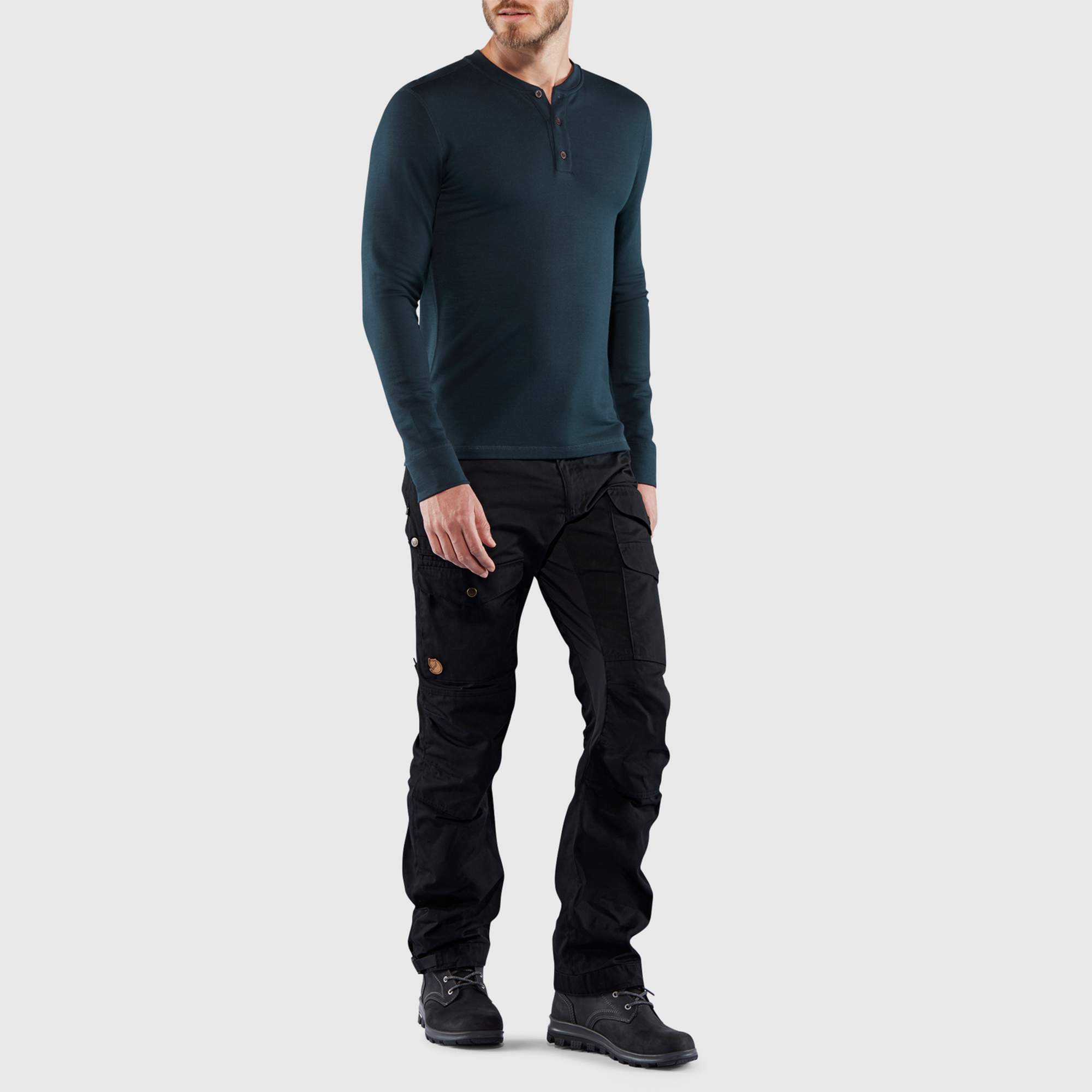 Fjällräven SINGI MERINO HENLEY M Herren - Funktionsshirt