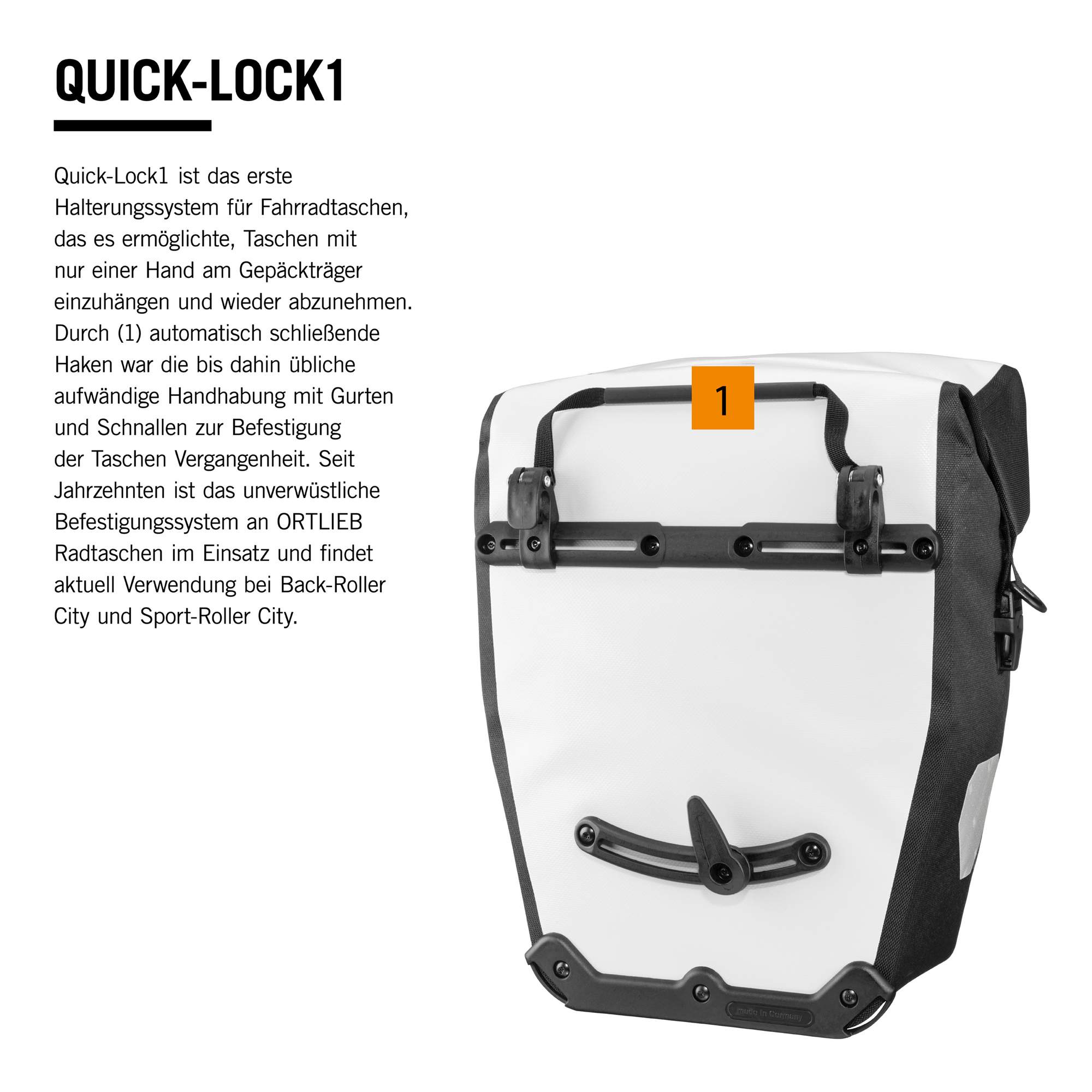 Ortlieb BACK-ROLLER ORANGE LINE - Fahrradtaschen
