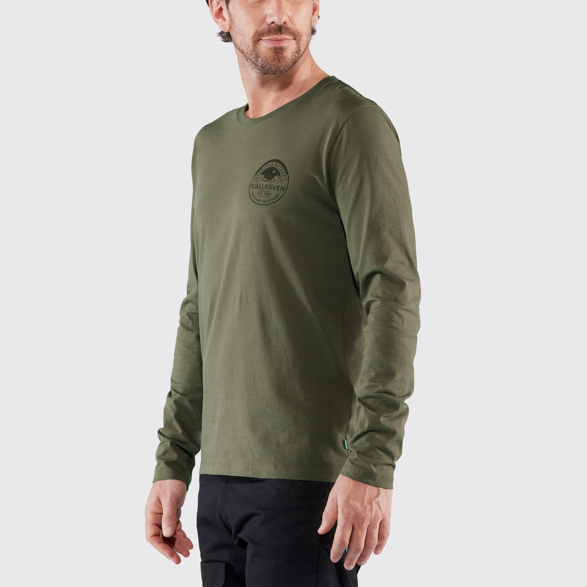 Fjällräven FOREVER NATURE BADGE LS M Herren - Langarmshirt