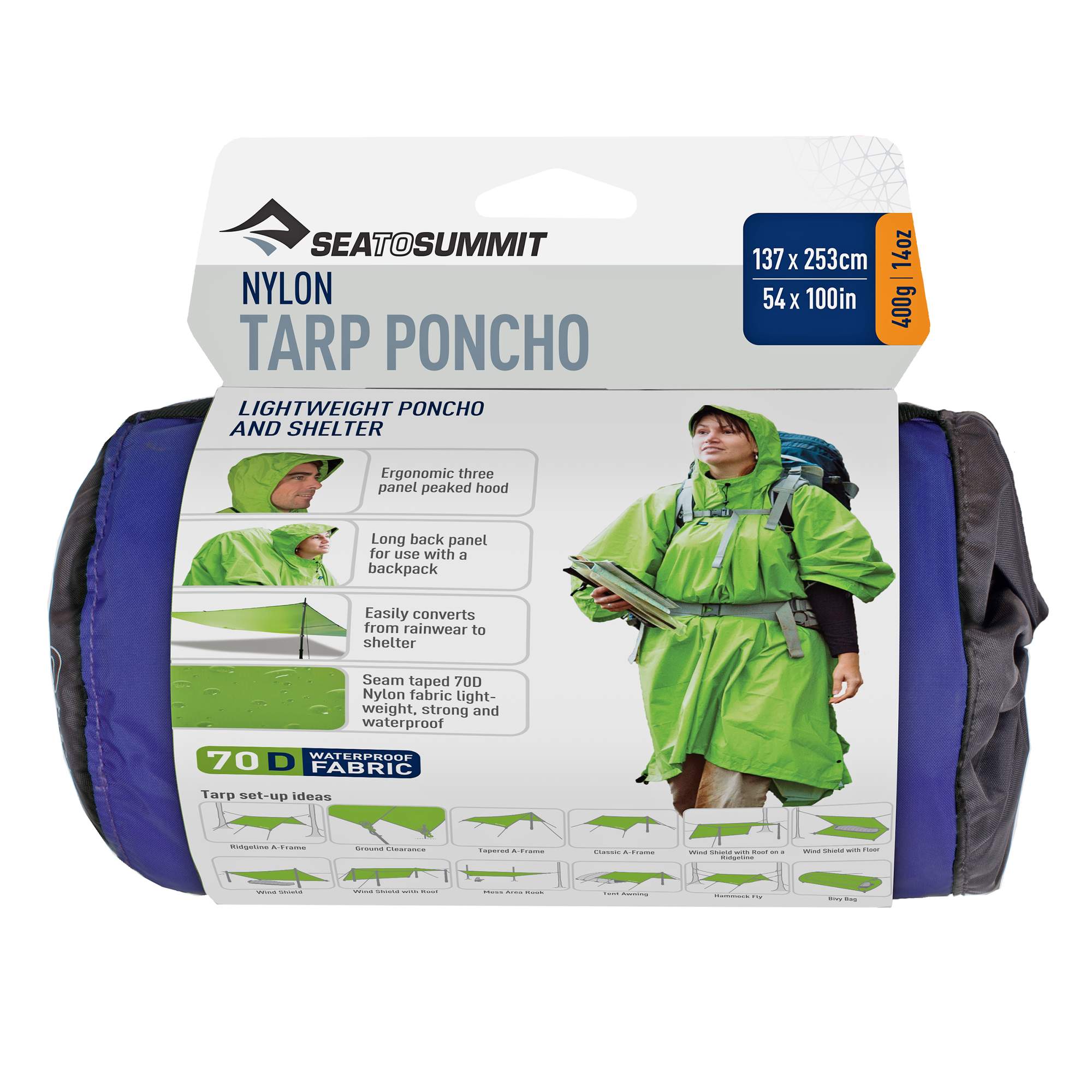 Sea to Summit 70D TARP PONCHO - Regenponcho