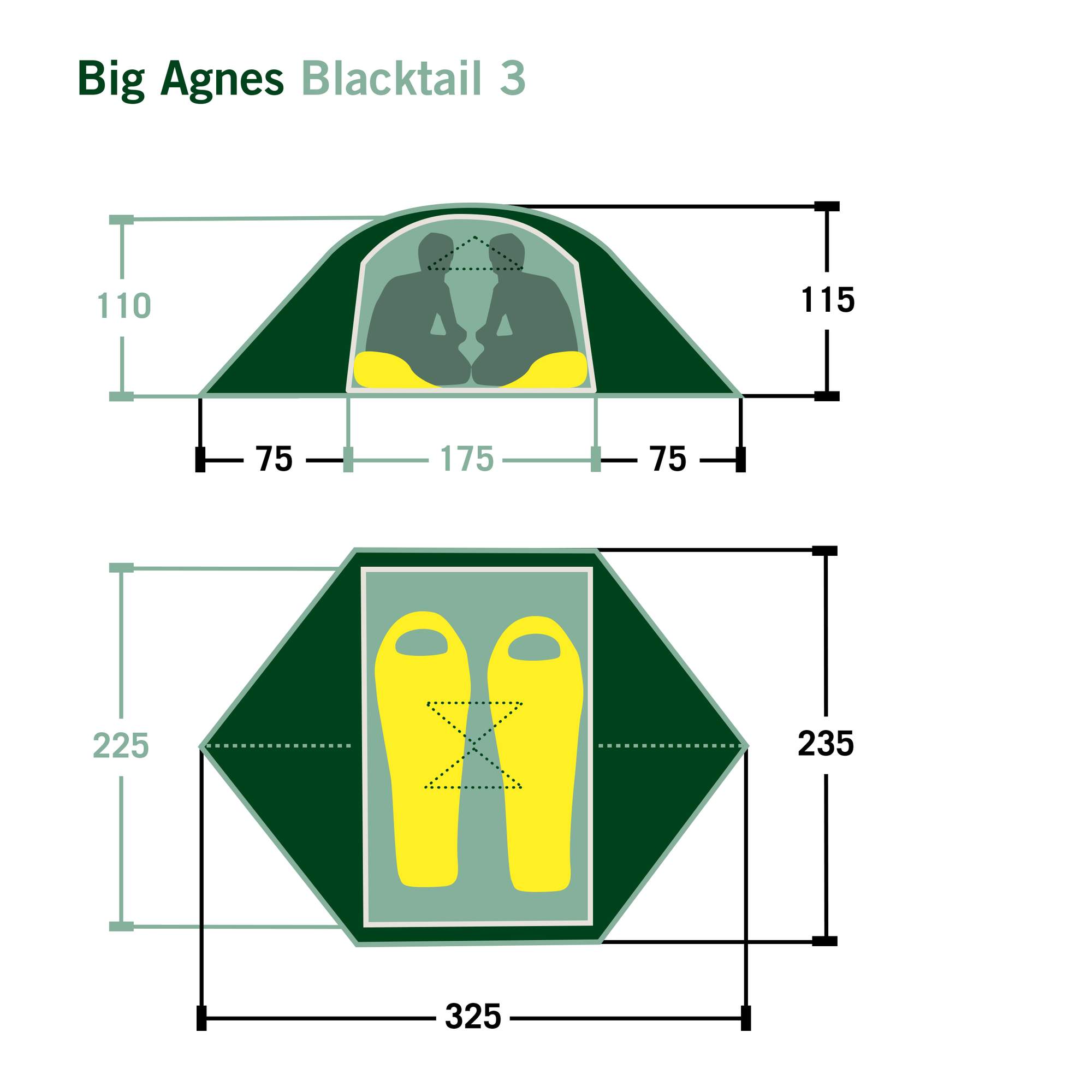 Big Agnes BLACKTAIL 3 - Kuppelzelt