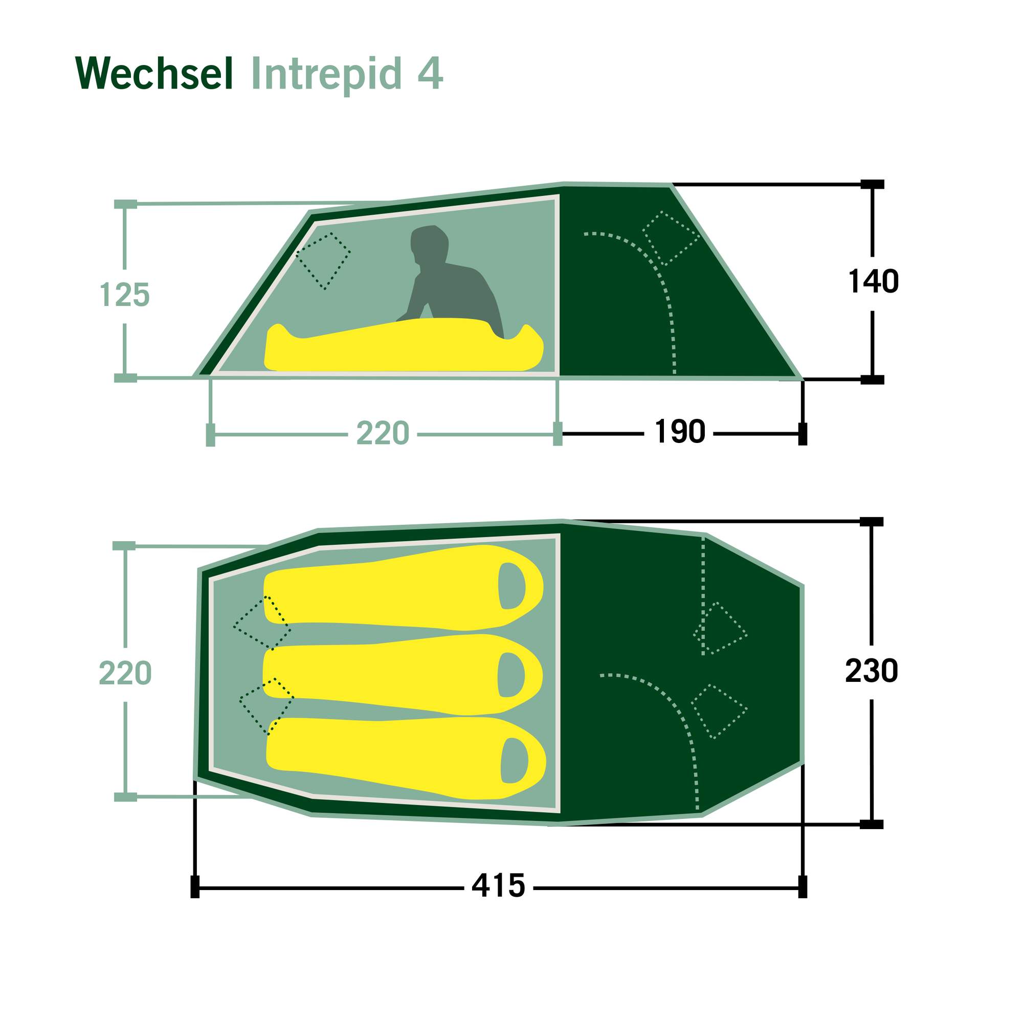 Wechsel INTREPID 4 - Tunnelzelt