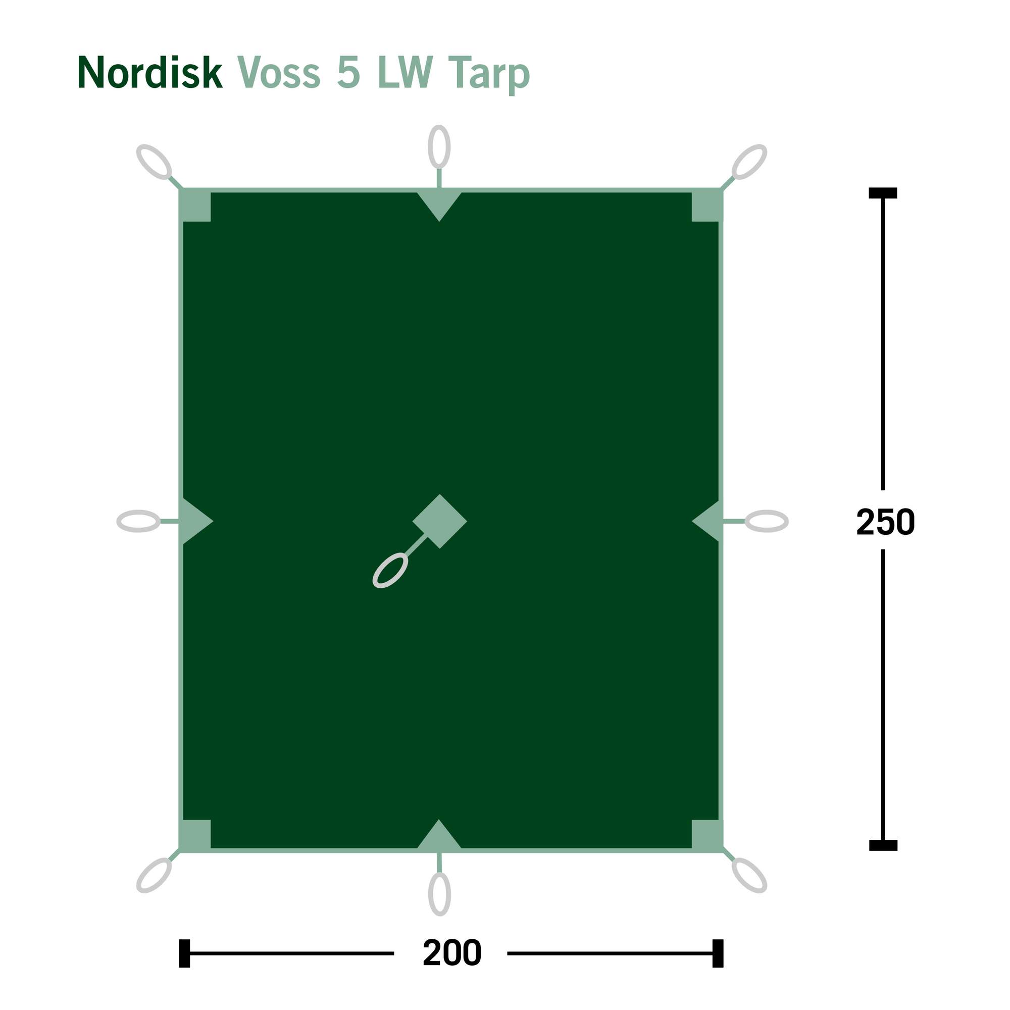 Nordisk VOSS 5 LW TARP - Tarp