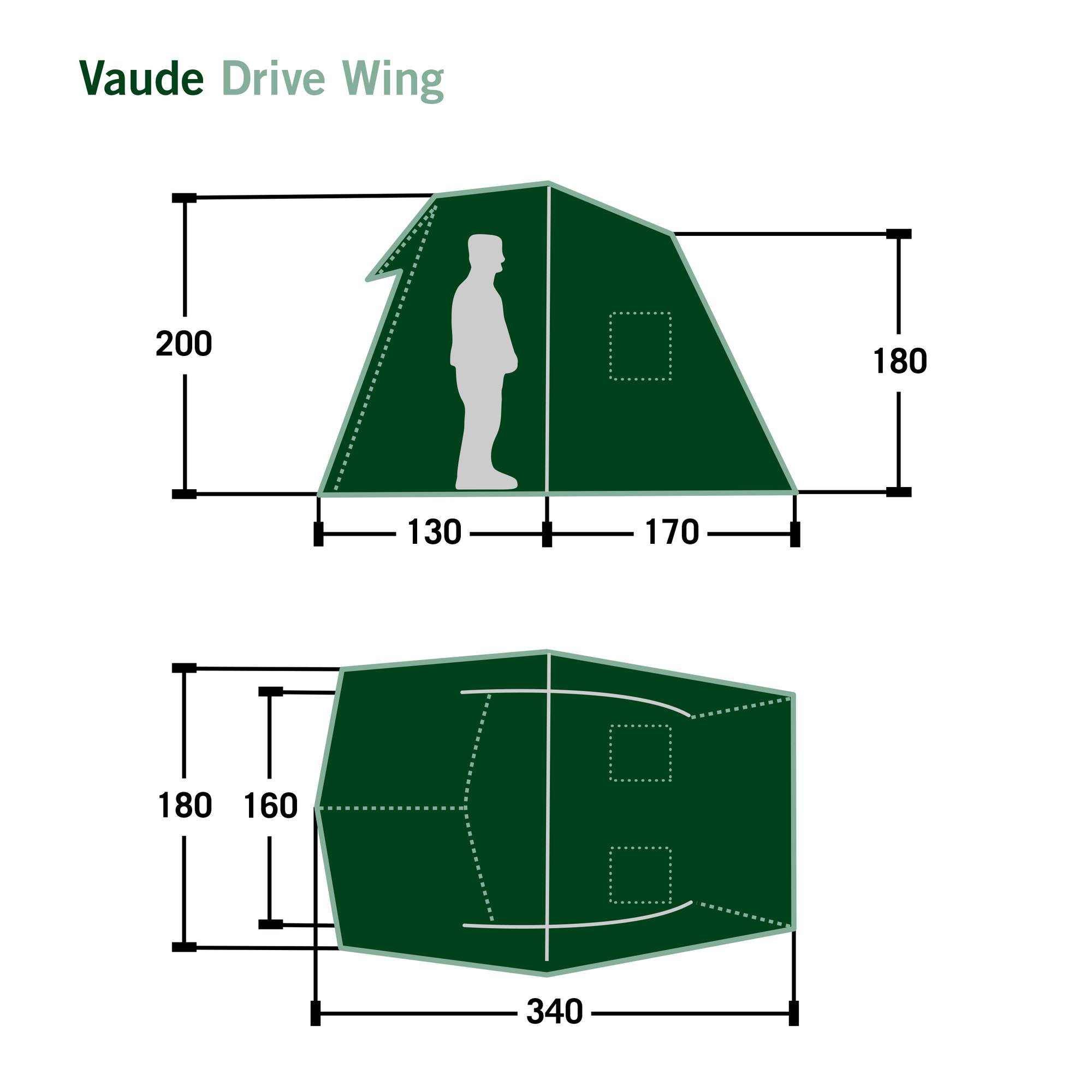 Vaude DRIVE WING - Busvorzelt