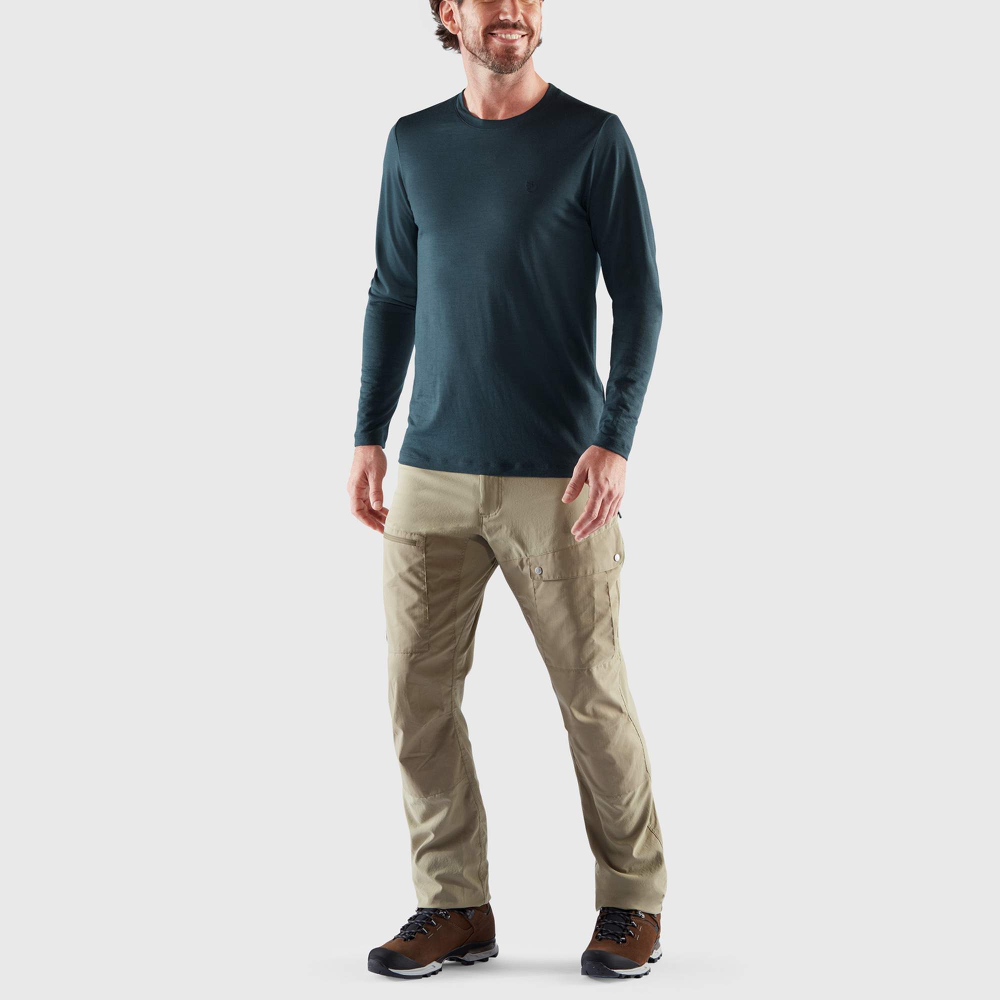Fjällräven ABISKO WOOL LS M Herren - Langarmshirt