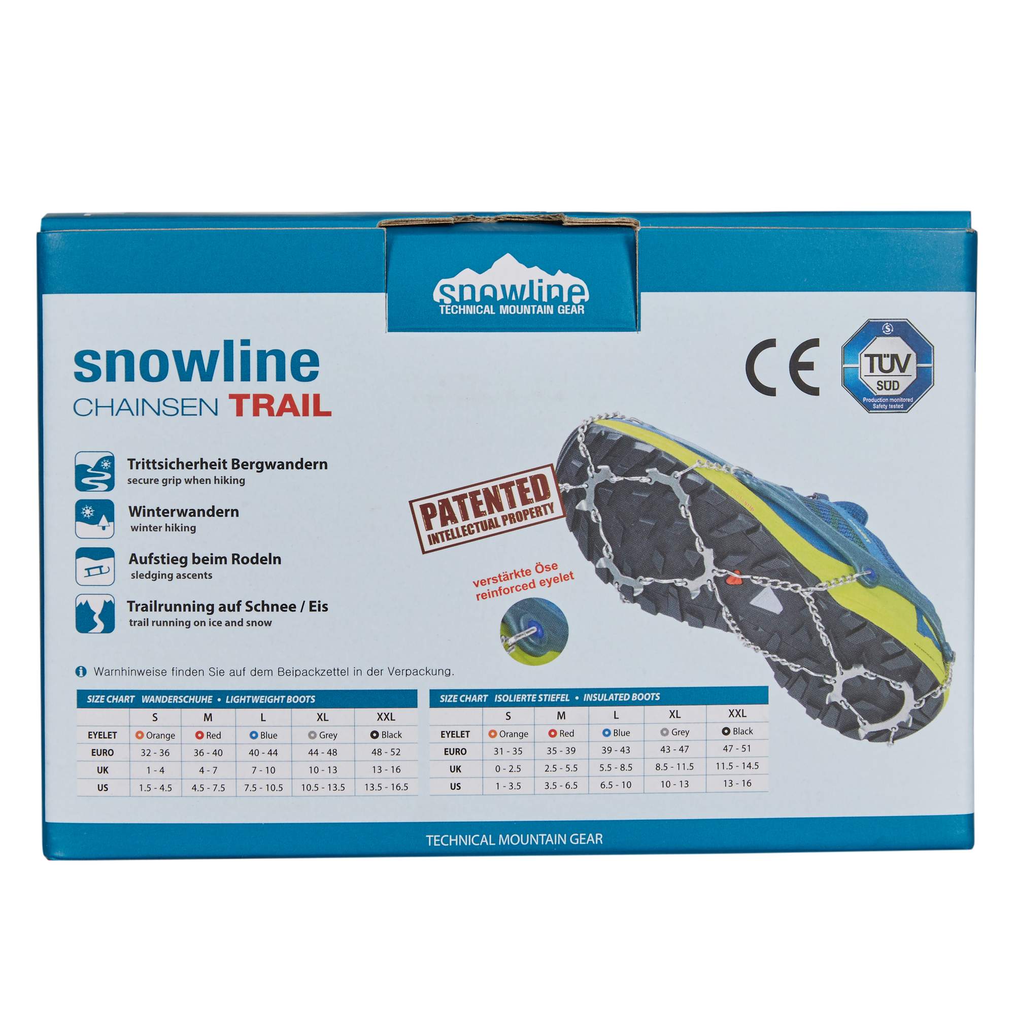 Snowline CHAINSEN TRAIL XL Unisex - Spikes