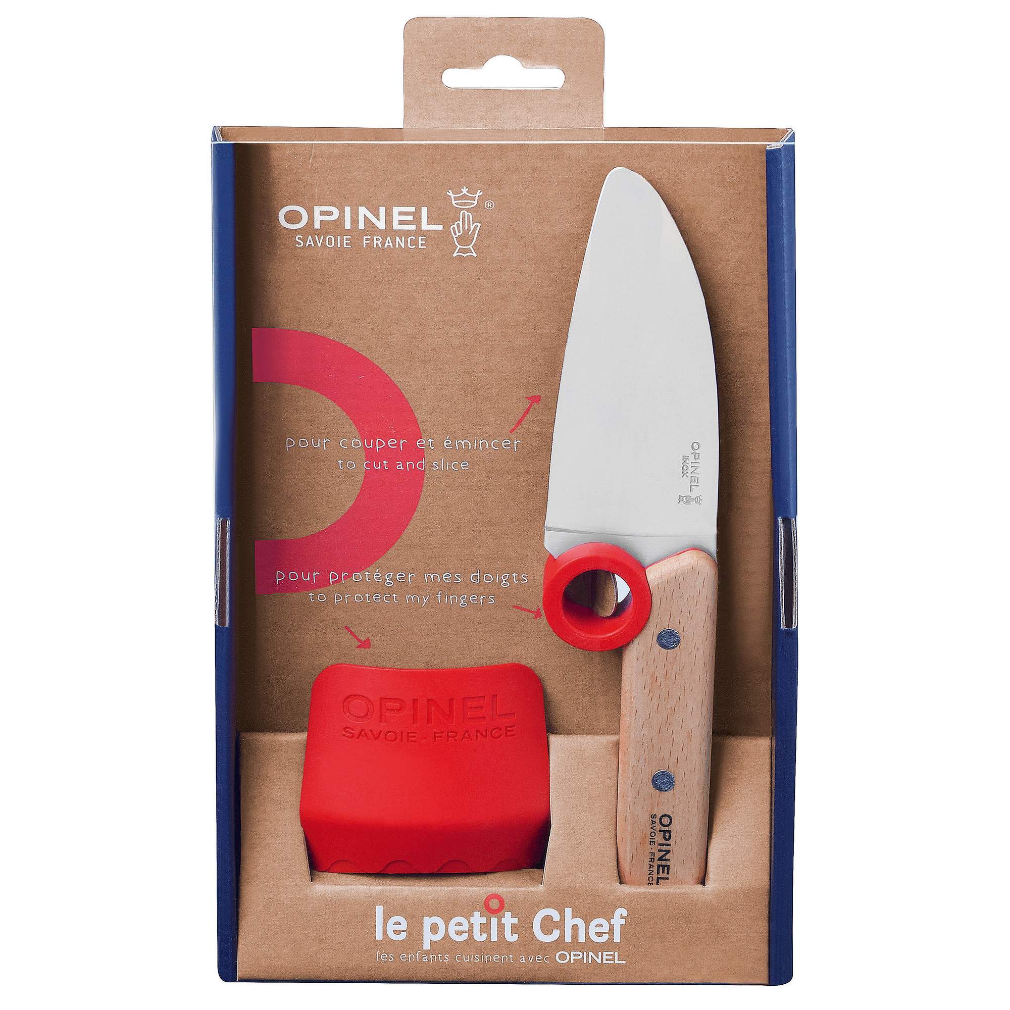 Opinel LE PETIT CHEF KINDER KÜCHENMESSER-SET, 2-TEILIG - Feststehendes Messer