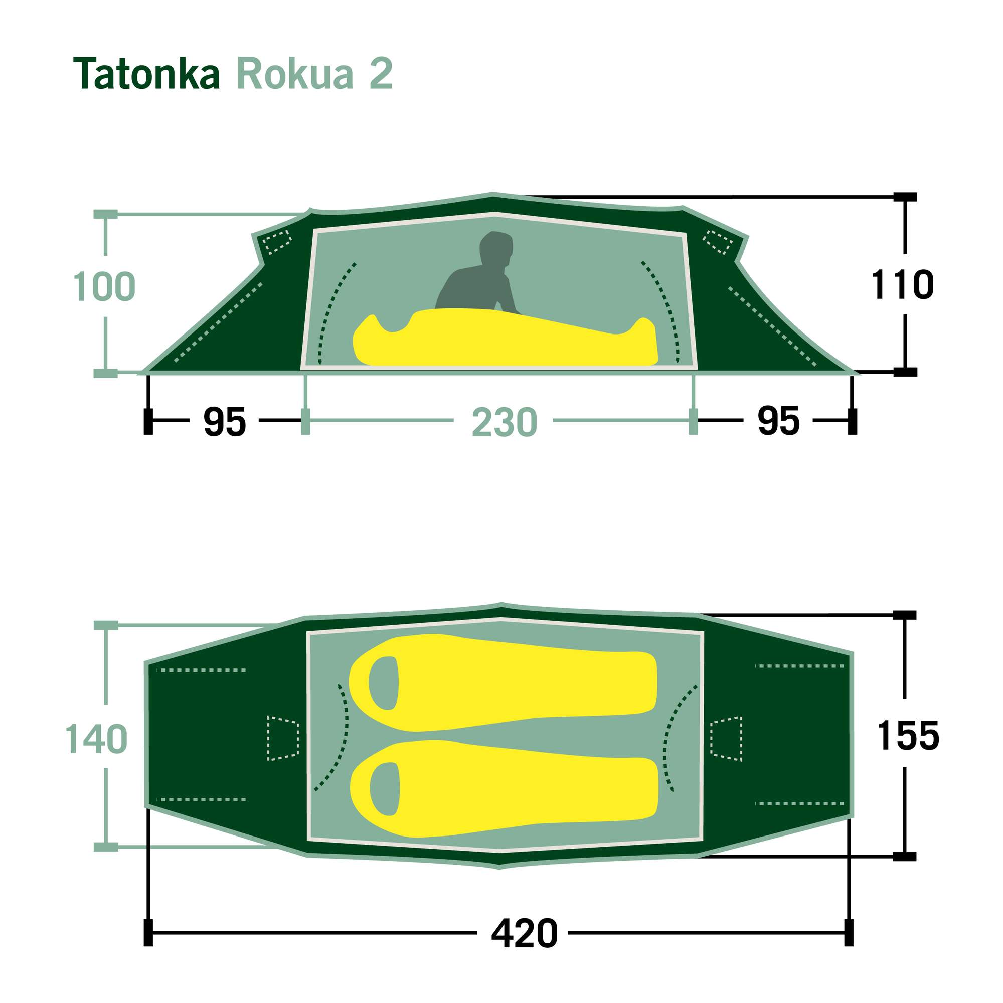 Tatonka ROKUA 2 - Tunnelzelt