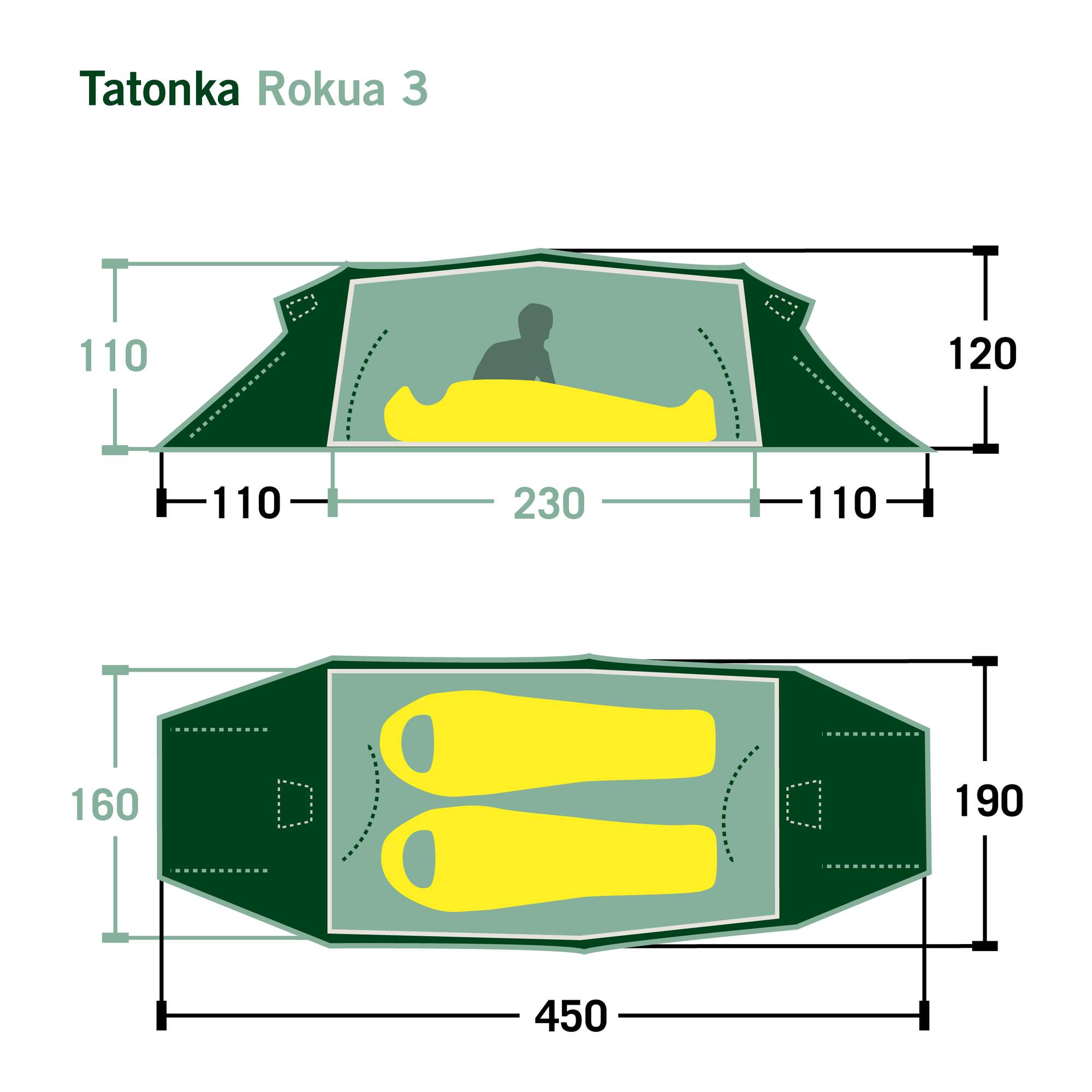 Tatonka ROKUA 3 - Tunnelzelt