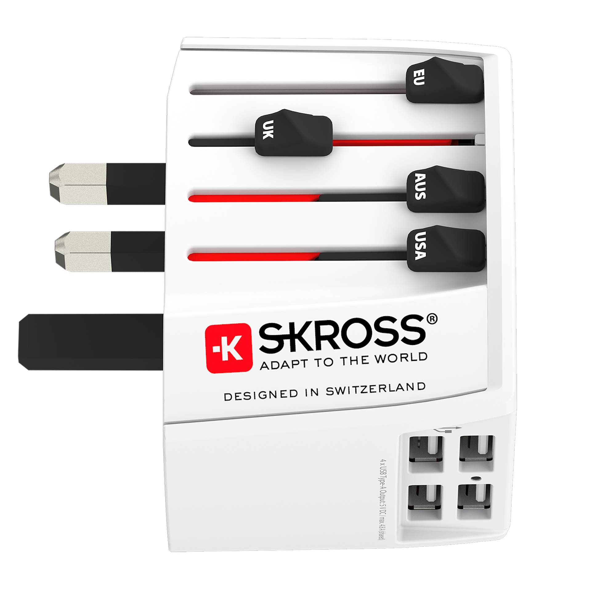 SKROSS MUV USB (4XA) - Reisestecker