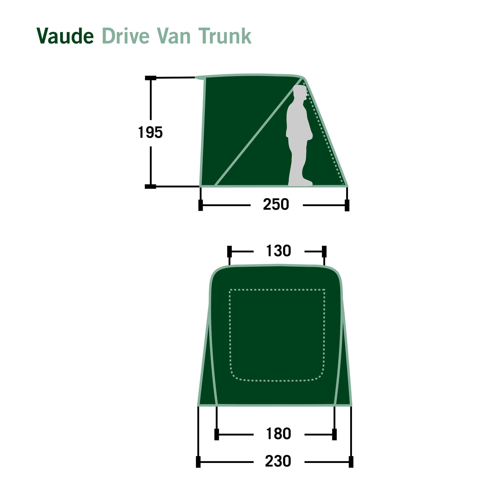 Vaude DRIVE VAN TRUNK - Busvorzelt