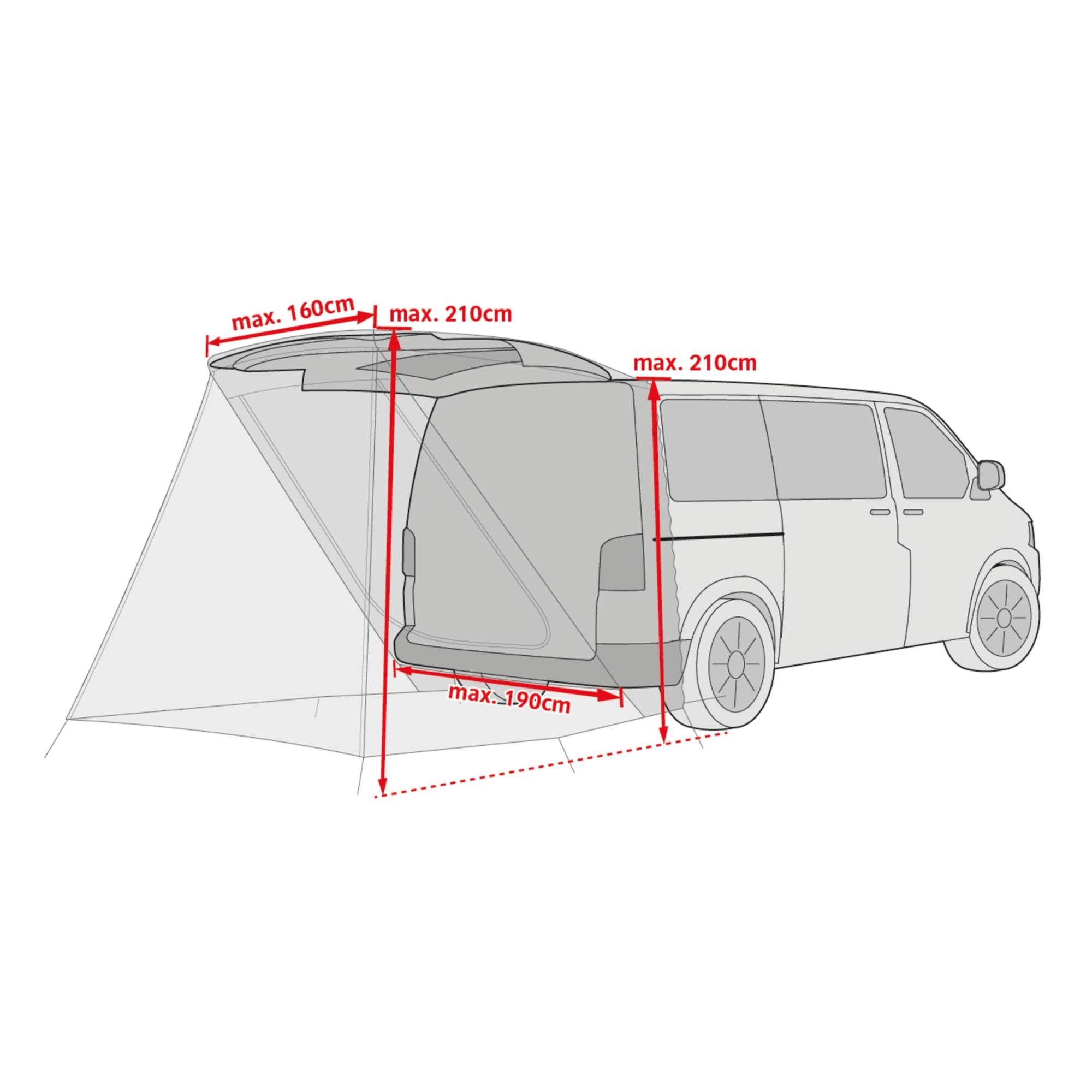 Vaude DRIVE VAN TRUNK - Busvorzelt
