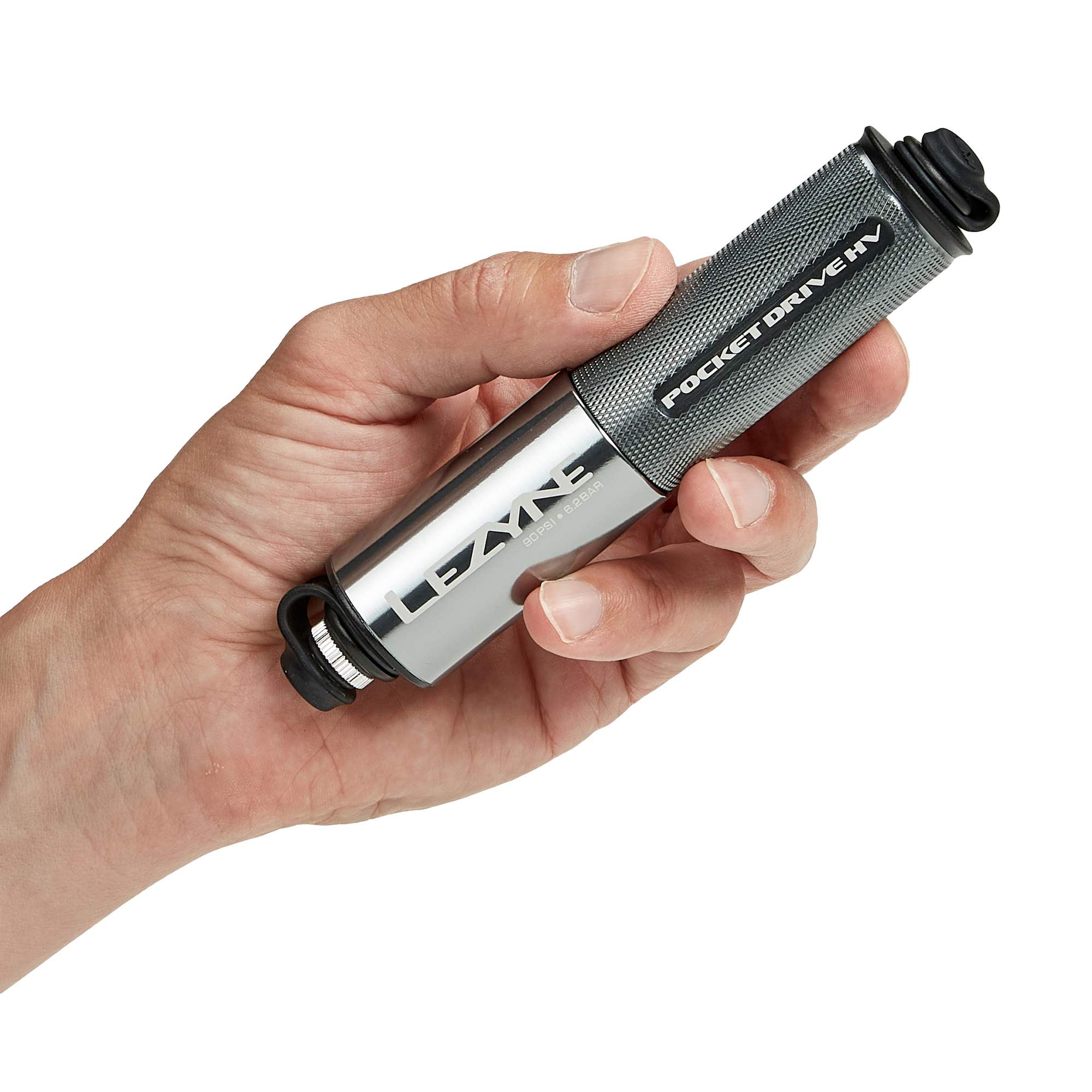 Lezyne MINIPUMPE CNC POCKET DRIVE HV 90PSI - Luftpumpe