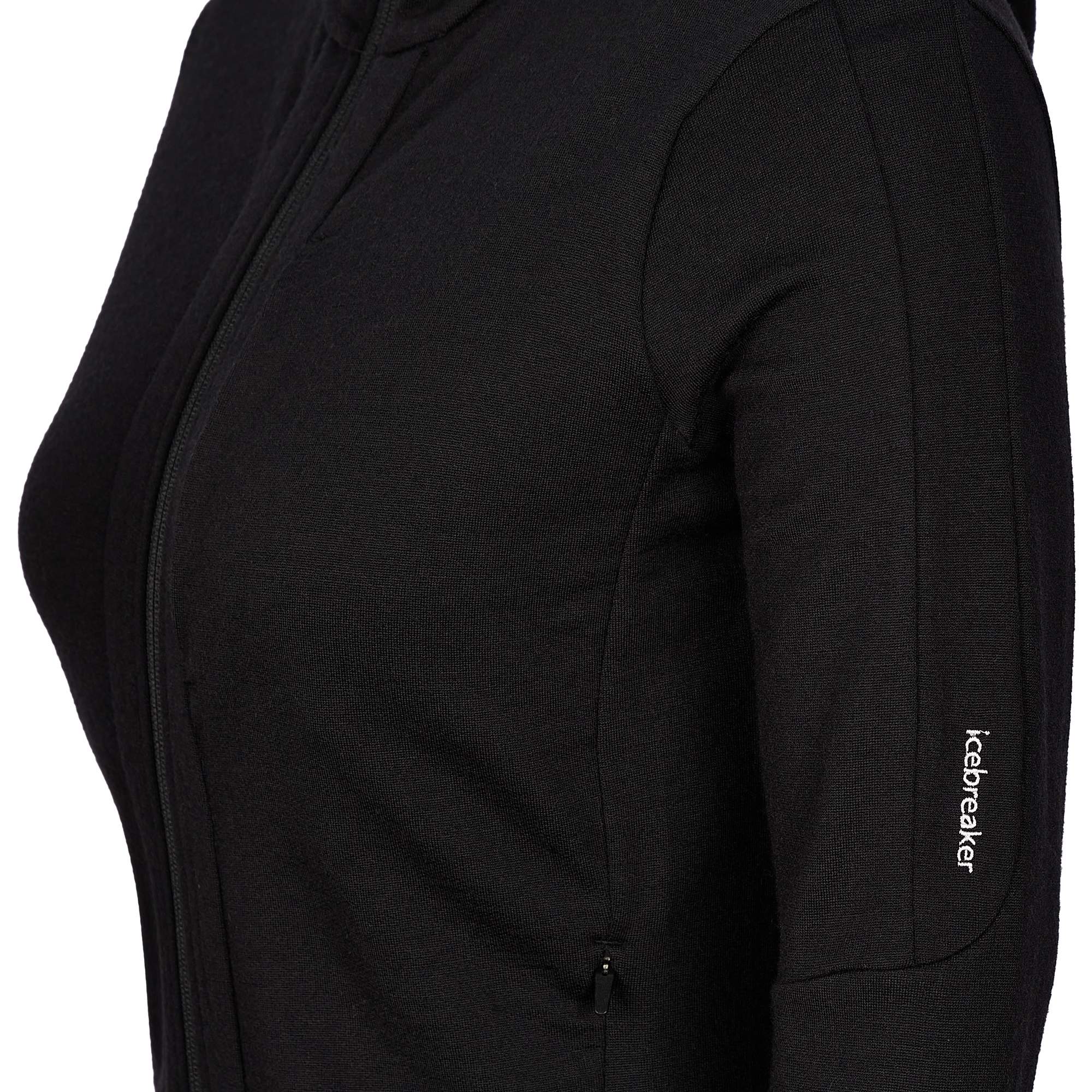 Icebreaker W QUANTUM III LS ZIP HOOD Damen - Wolljacke