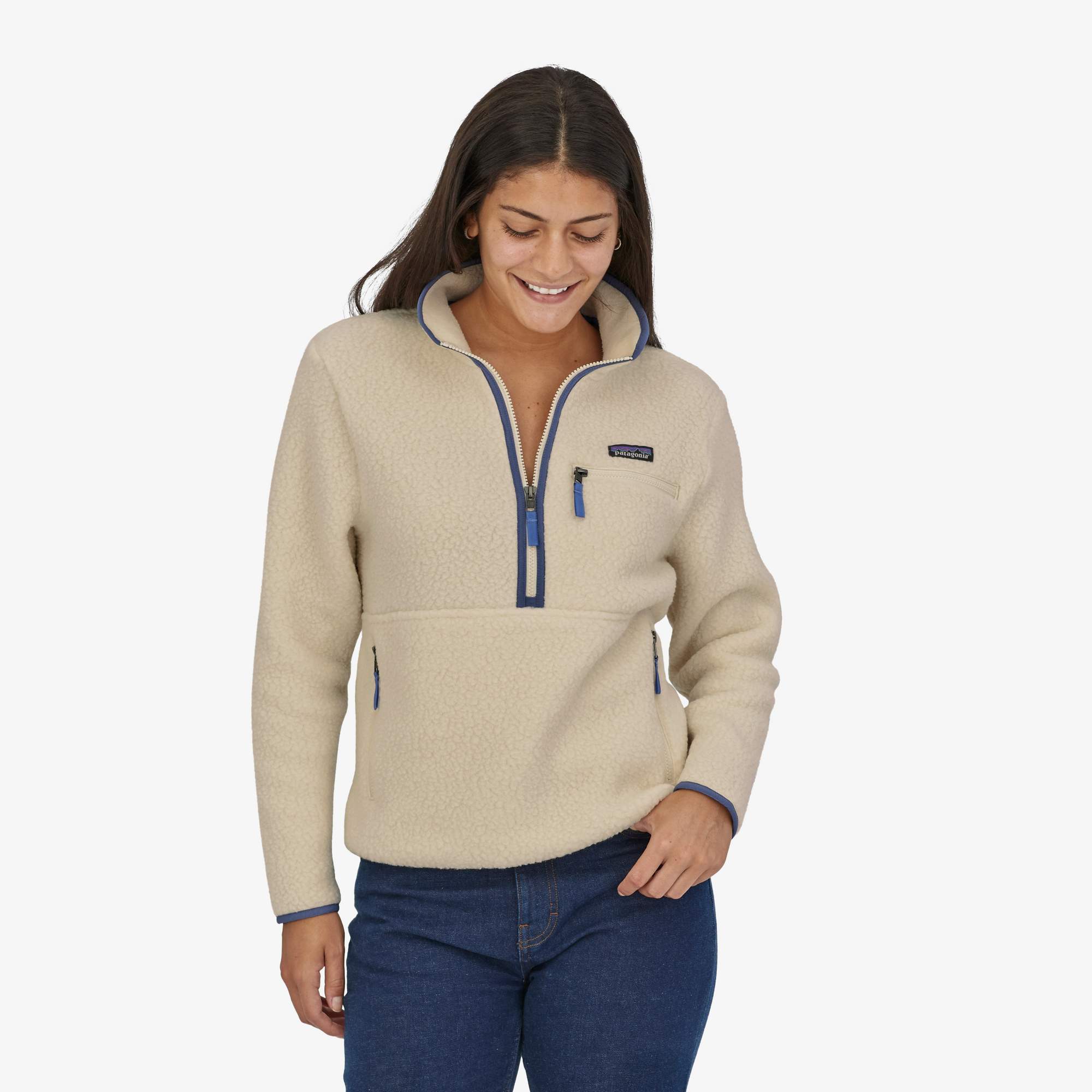 Patagonia W\'S RETRO PILE MARSUPIAL Damen - Fleecepullover